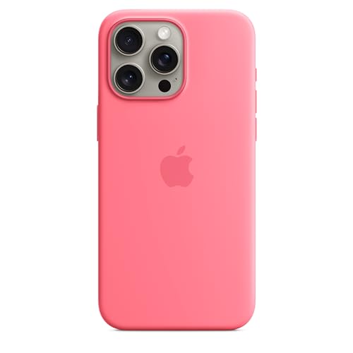 Apple iPhone 15 Pro Max custodia silicone Rosa MagSafe