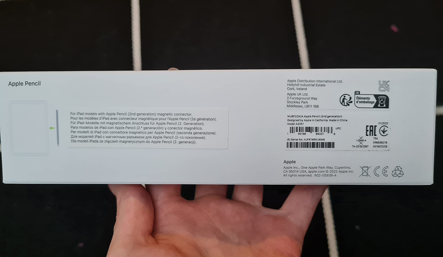 Apple Pencil seconda generazione stilo iPad