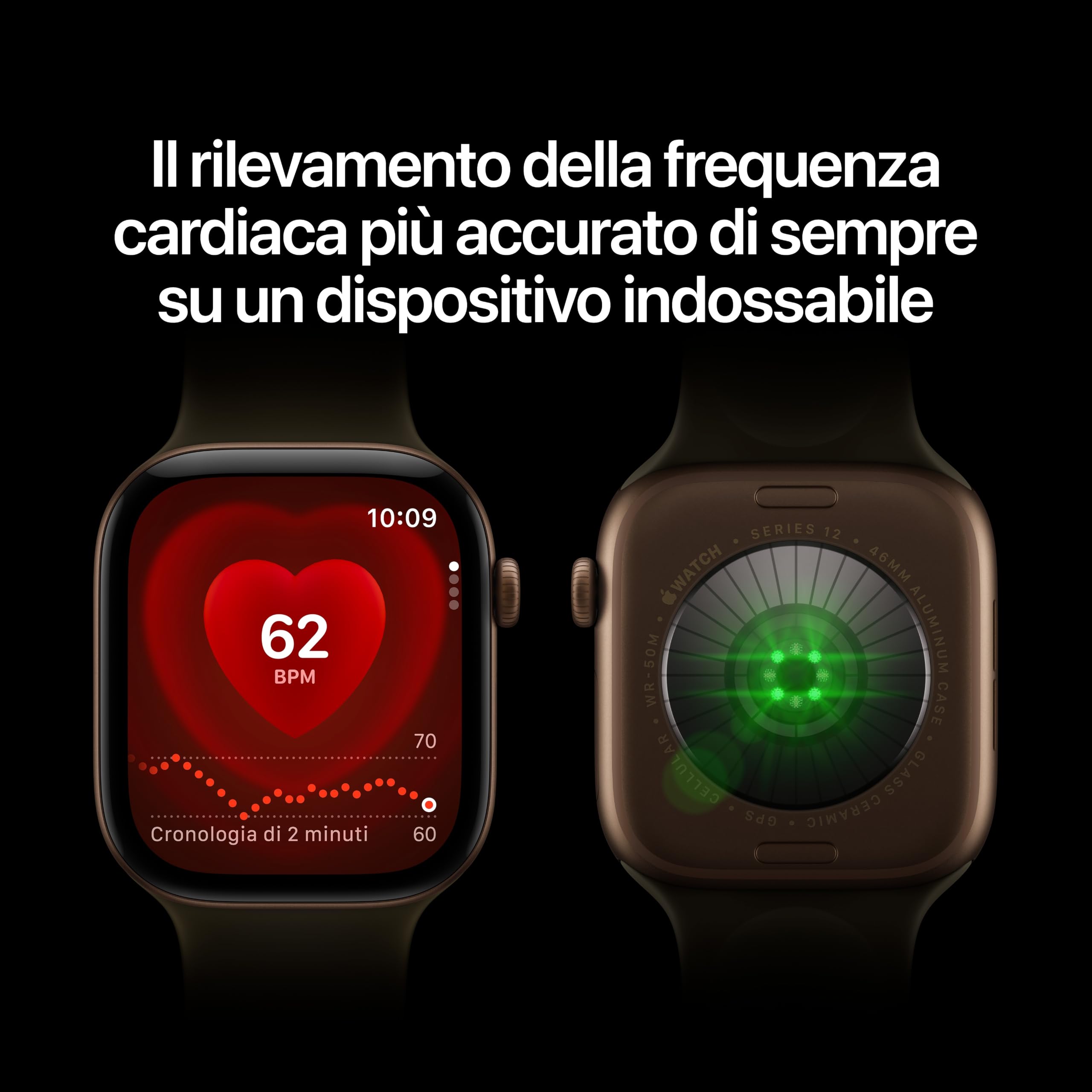Apple Watch Series 12 Smartwatch 46mm GPS Cellular Oro Borgogna
