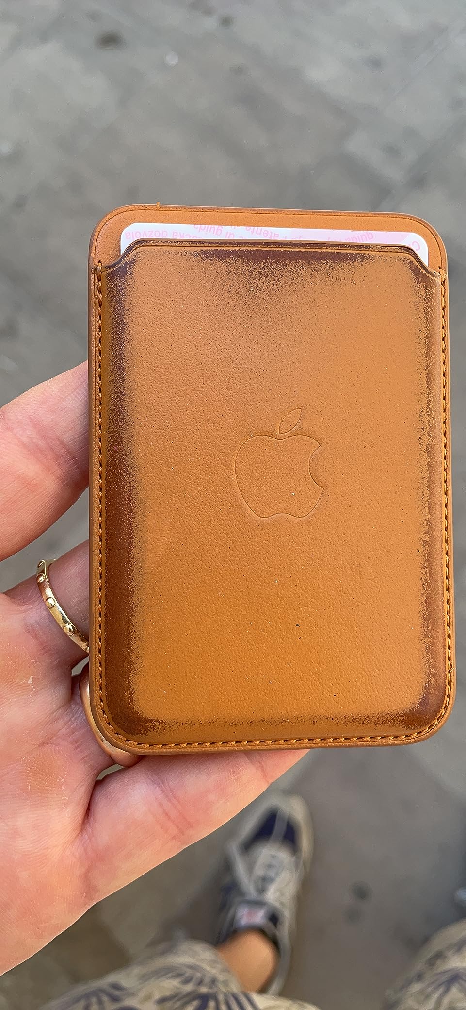 Apple Portafoglio MagSafe in Pelle iPhone Verde Foresta