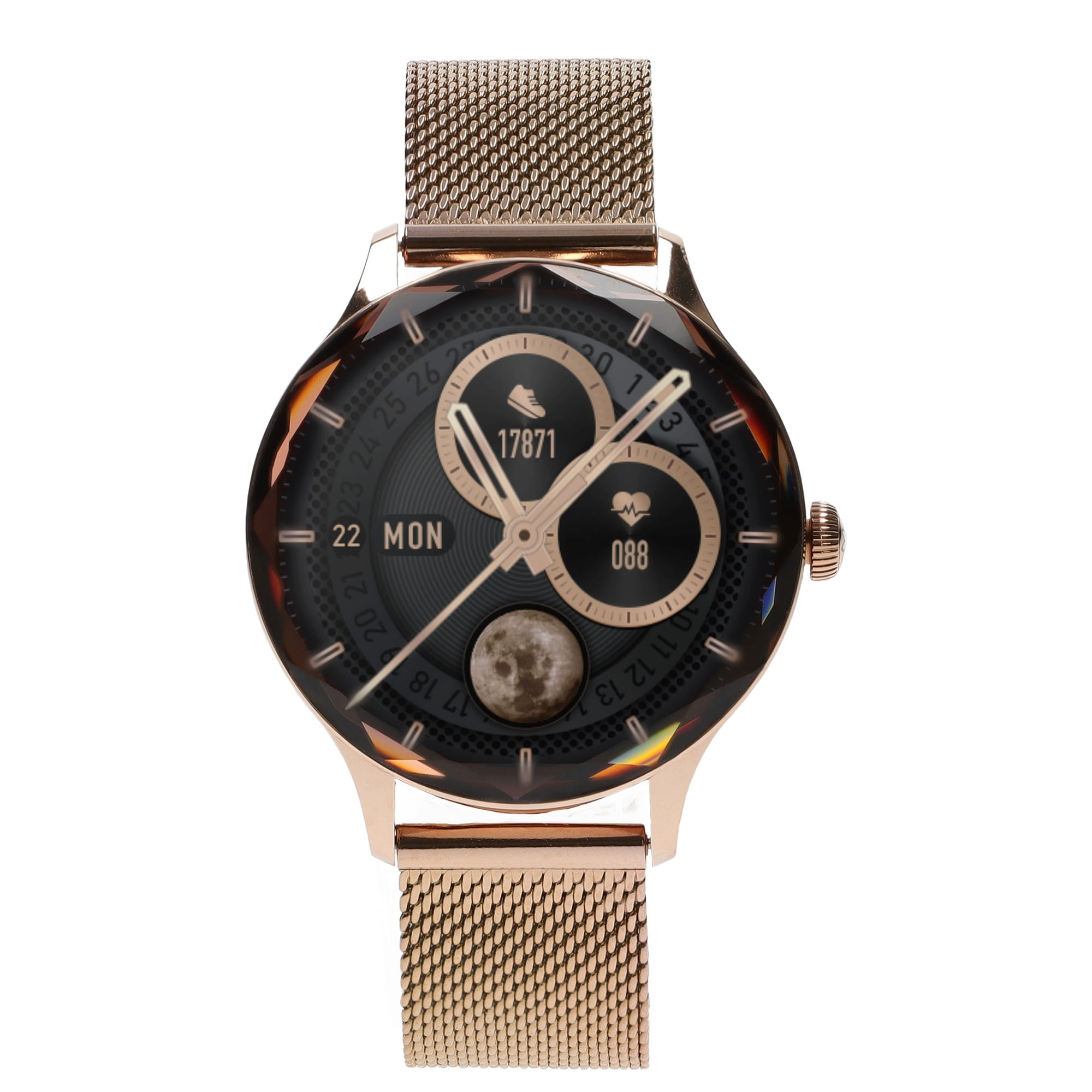Garett Viva smartwatch AMOLED oro battito cardiaco