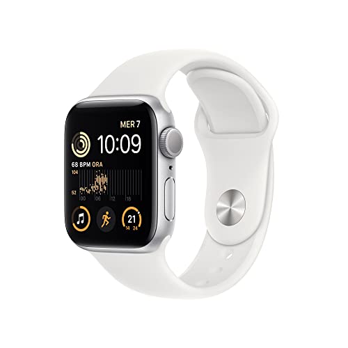 Apple Watch SE 2ª gen GPS 40mm smartwatch argento bianco