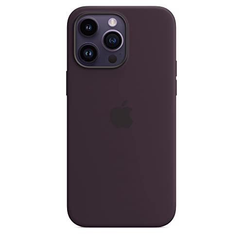 Apple custodia silicone MagSafe iPhone 14 Pro Max viola sambuco