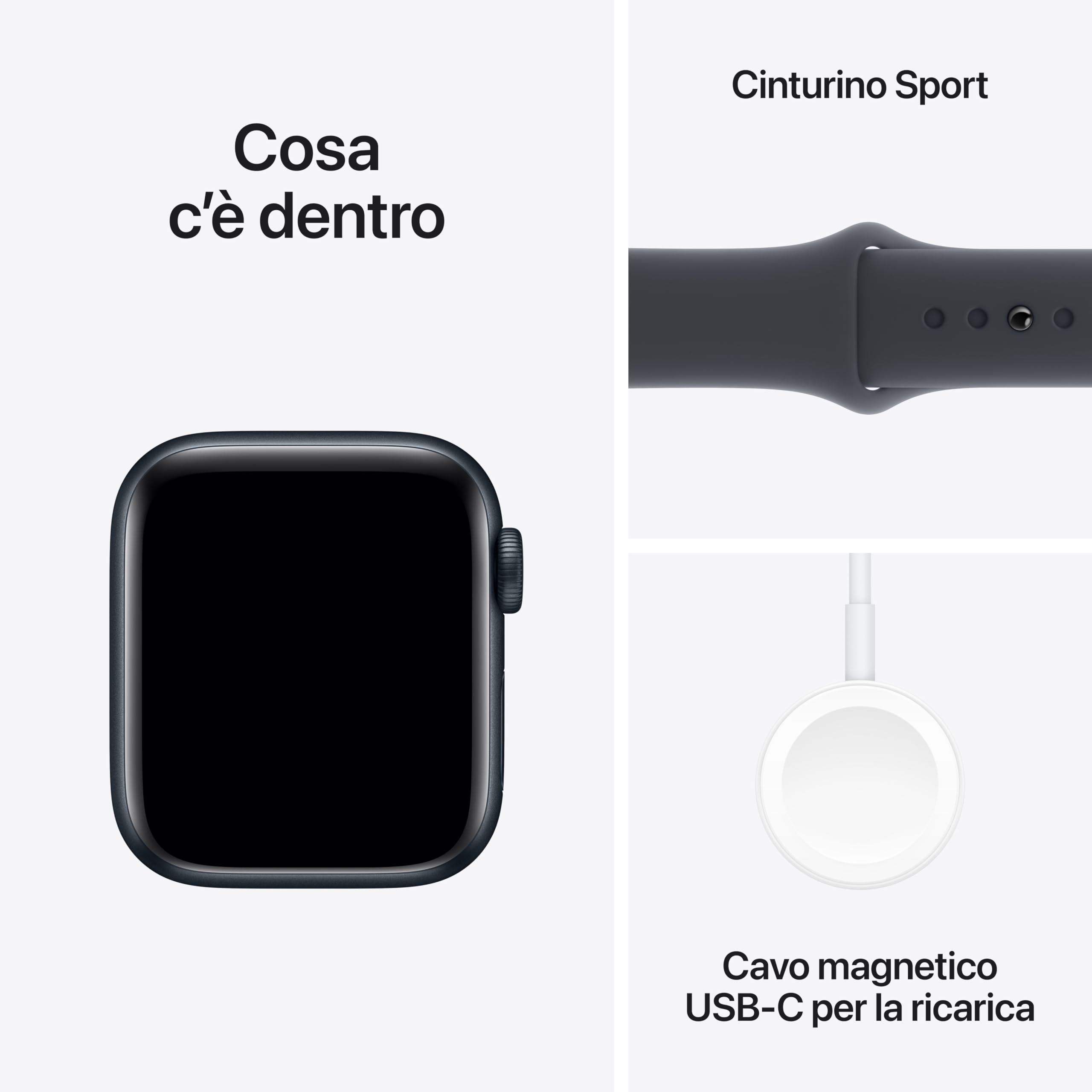 Apple Watch SE 2 gen smartwatch 40 mm mezzanotte cellular