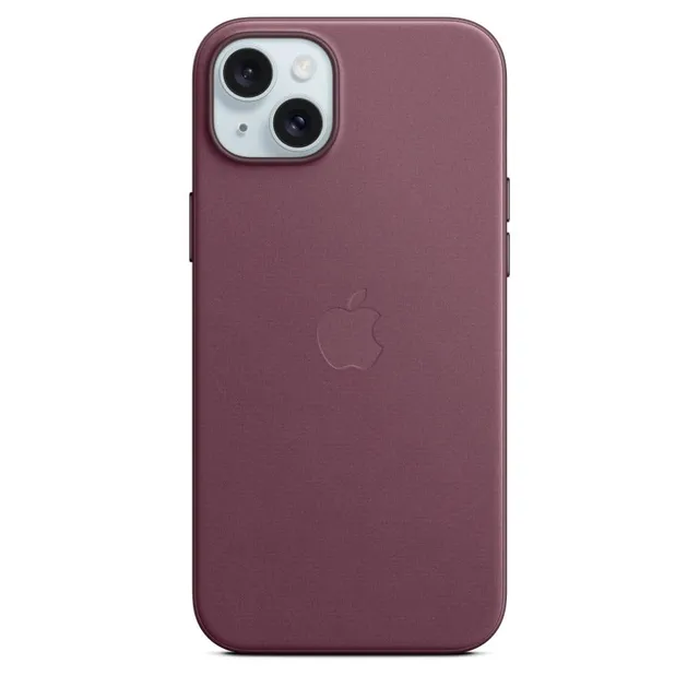 Apple FineWoven Custodia iPhone 15 Plus MagSafe Gelso