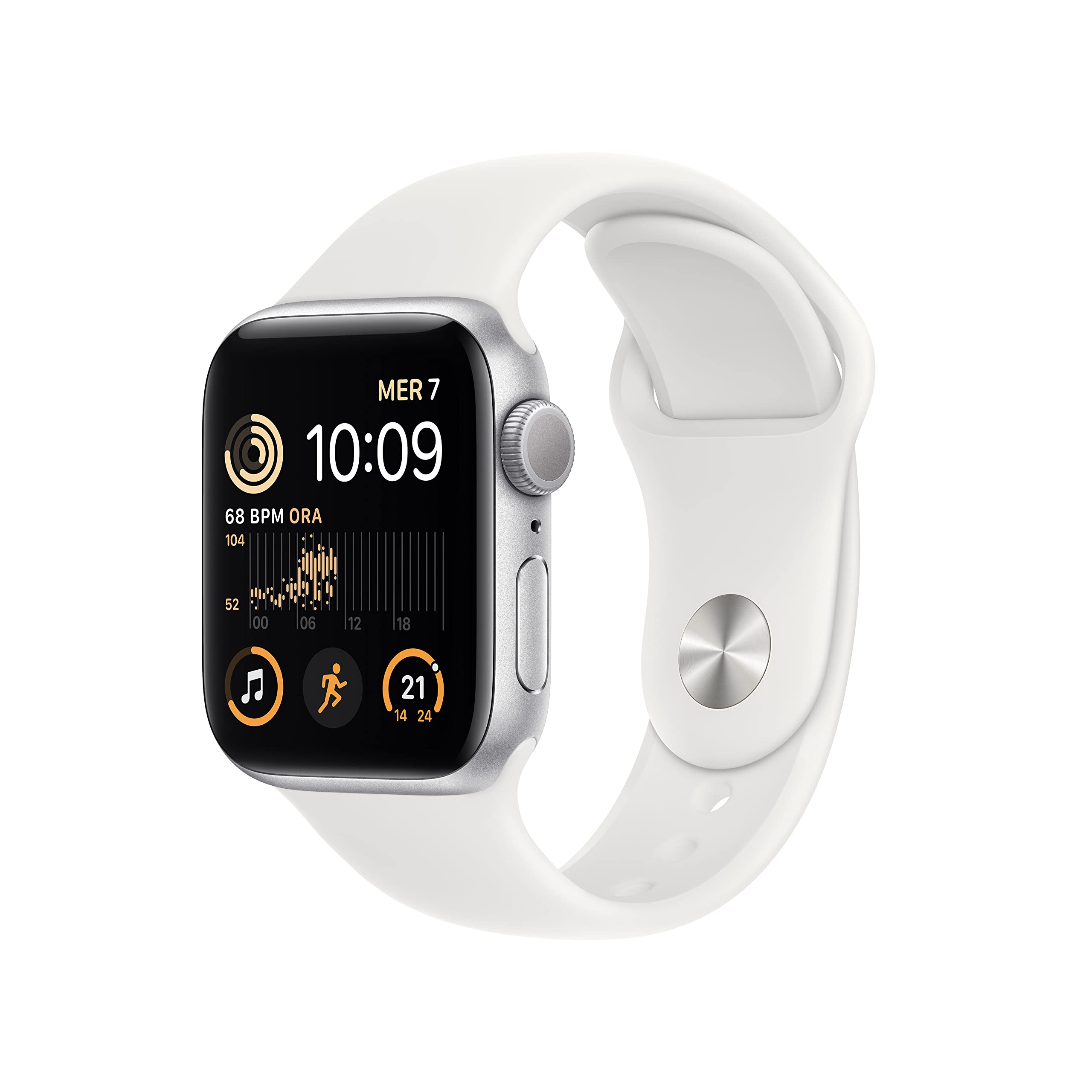 Apple Watch SE 2ª gen GPS 40mm smartwatch argento bianco