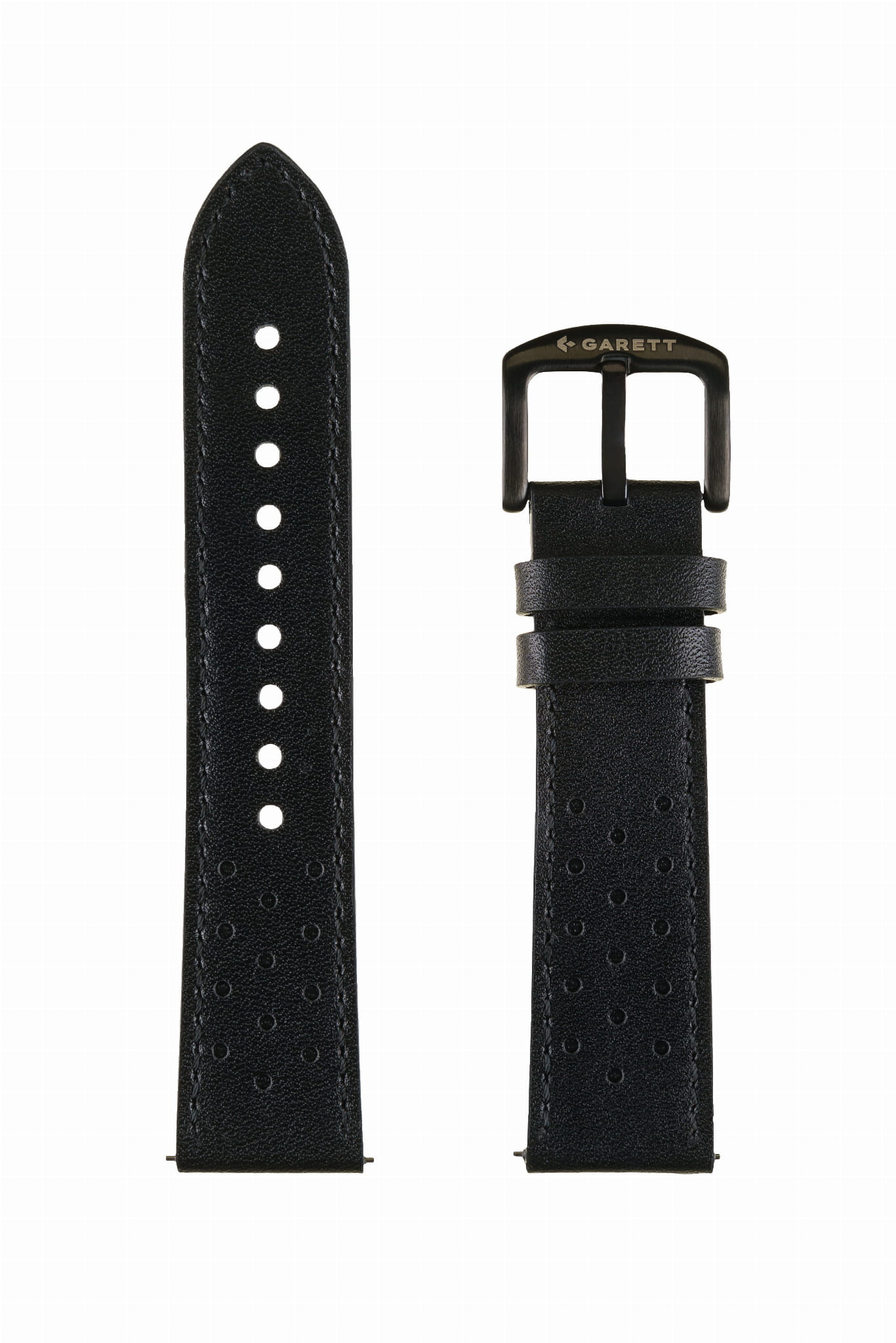 Garett cinturino pelle nero 22 mm universale