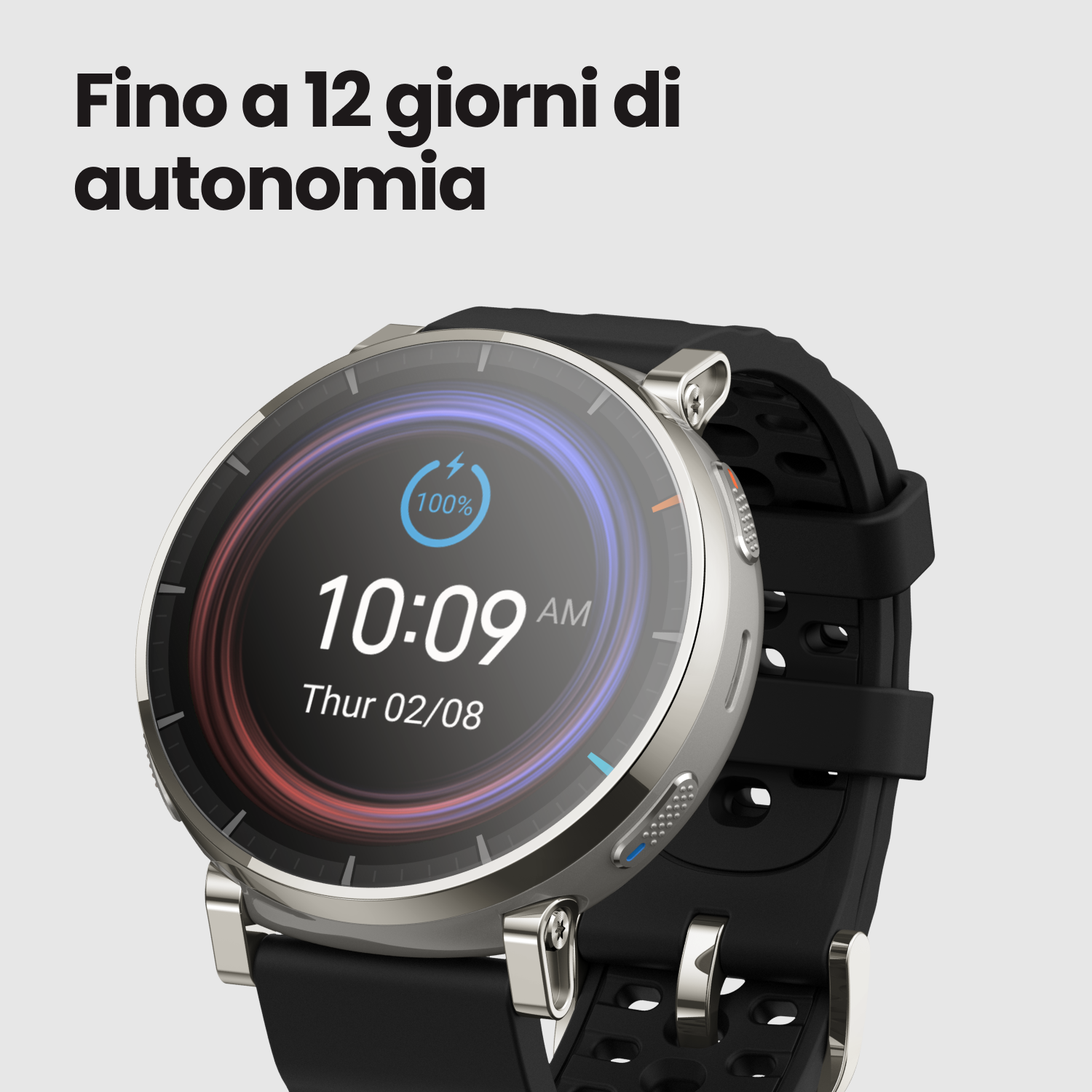 Amazfit Active 3 Premium smartwatch Apex Silver AMOLED