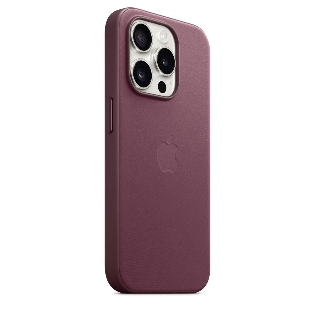 Apple FineWoven Custodia iPhone 15 Pro Gelso MagSafe