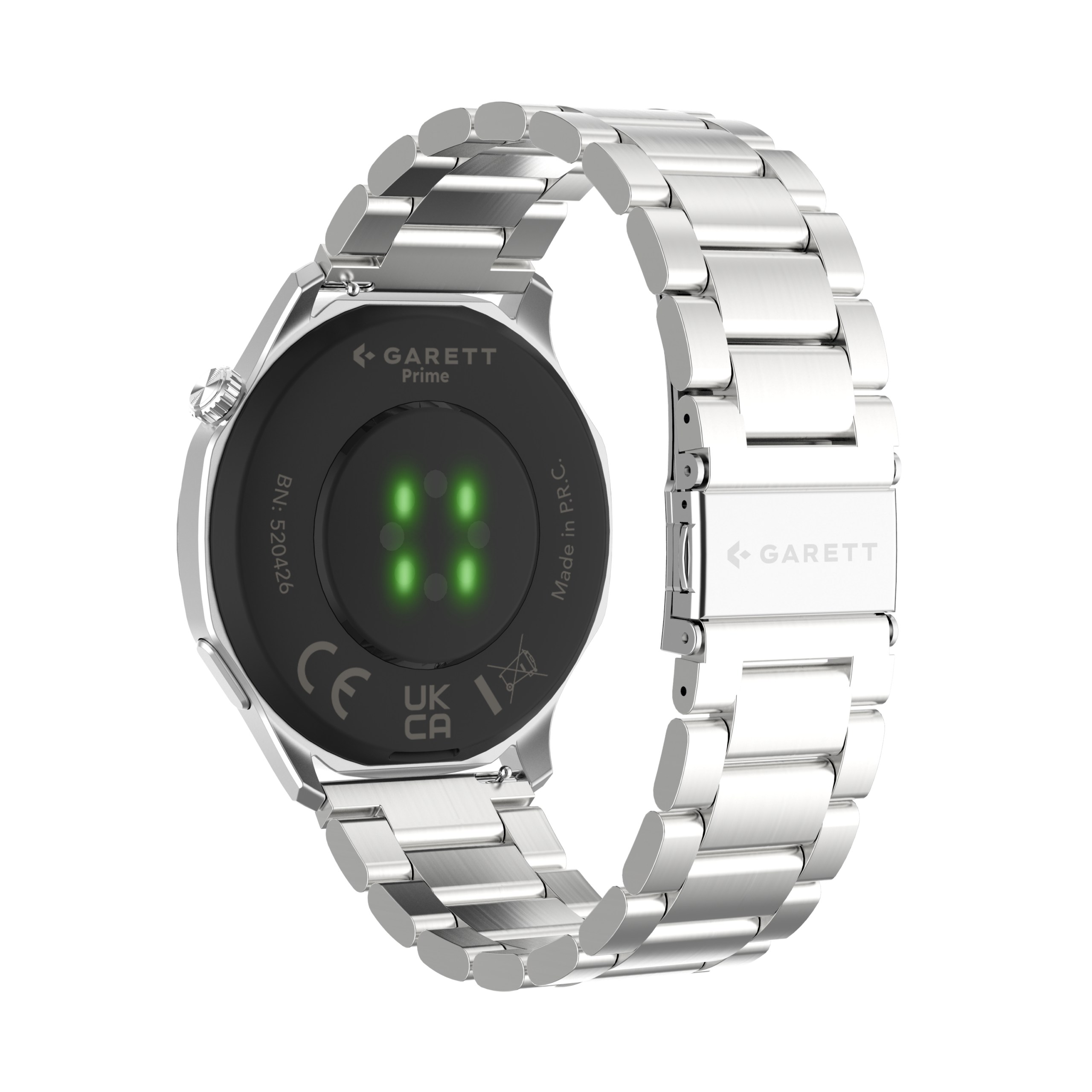 Garett Prime smartwatch argento display AMOLED
