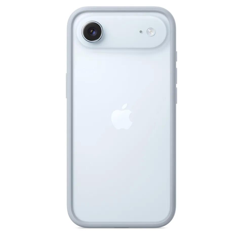 Apple Bumper iPhone Air cover blu chiaro policarbonato
