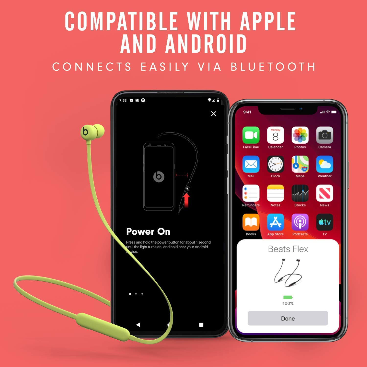 Beats Flex auricolari wireless nero 12 ore bluetooth