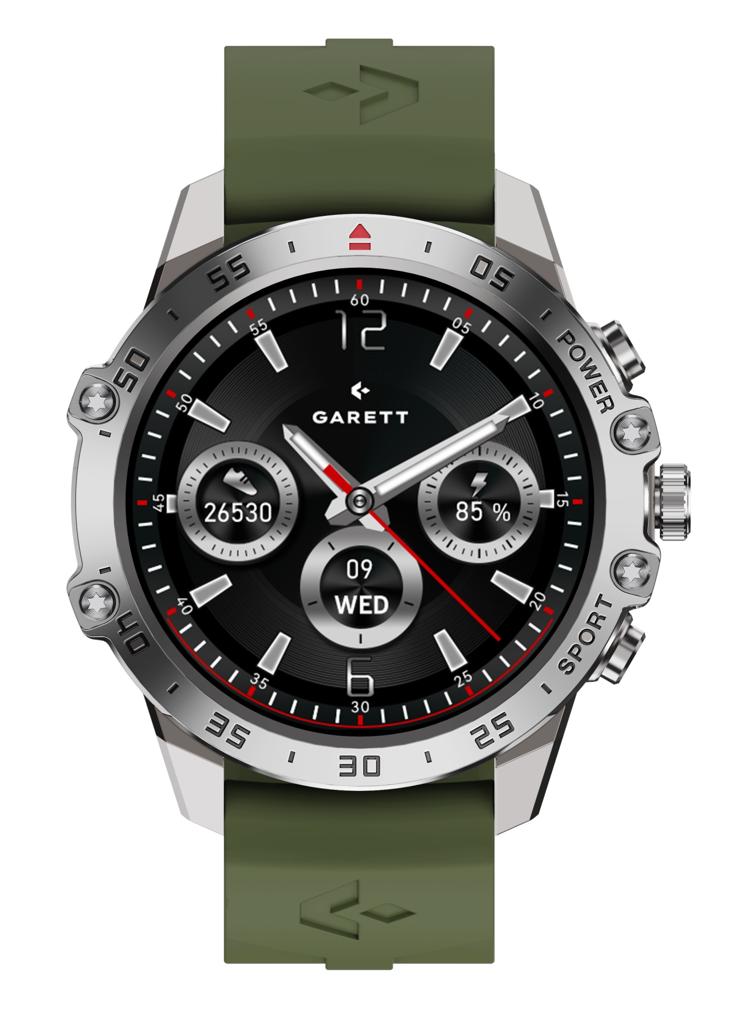 Garett V14 smartwatch argento acciaio AMOLED