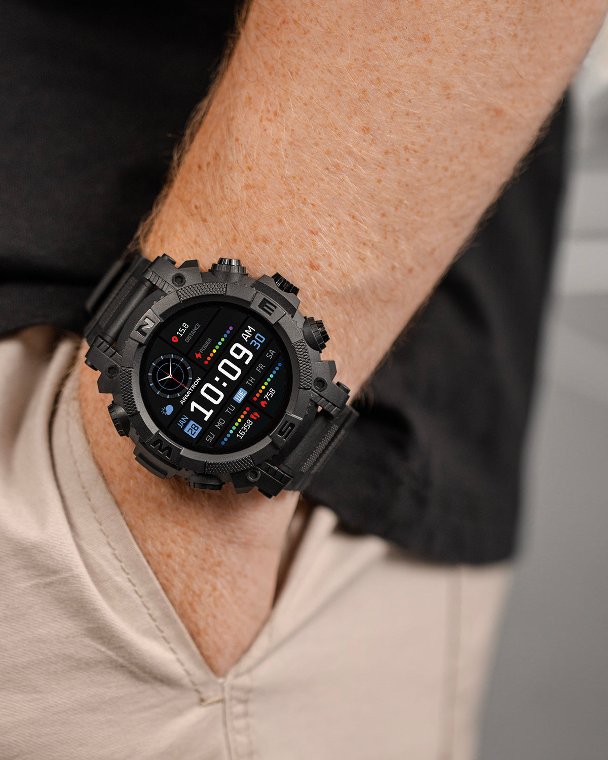 Reflex Active Nexus 100 R XL smartwatch nero silicone sport