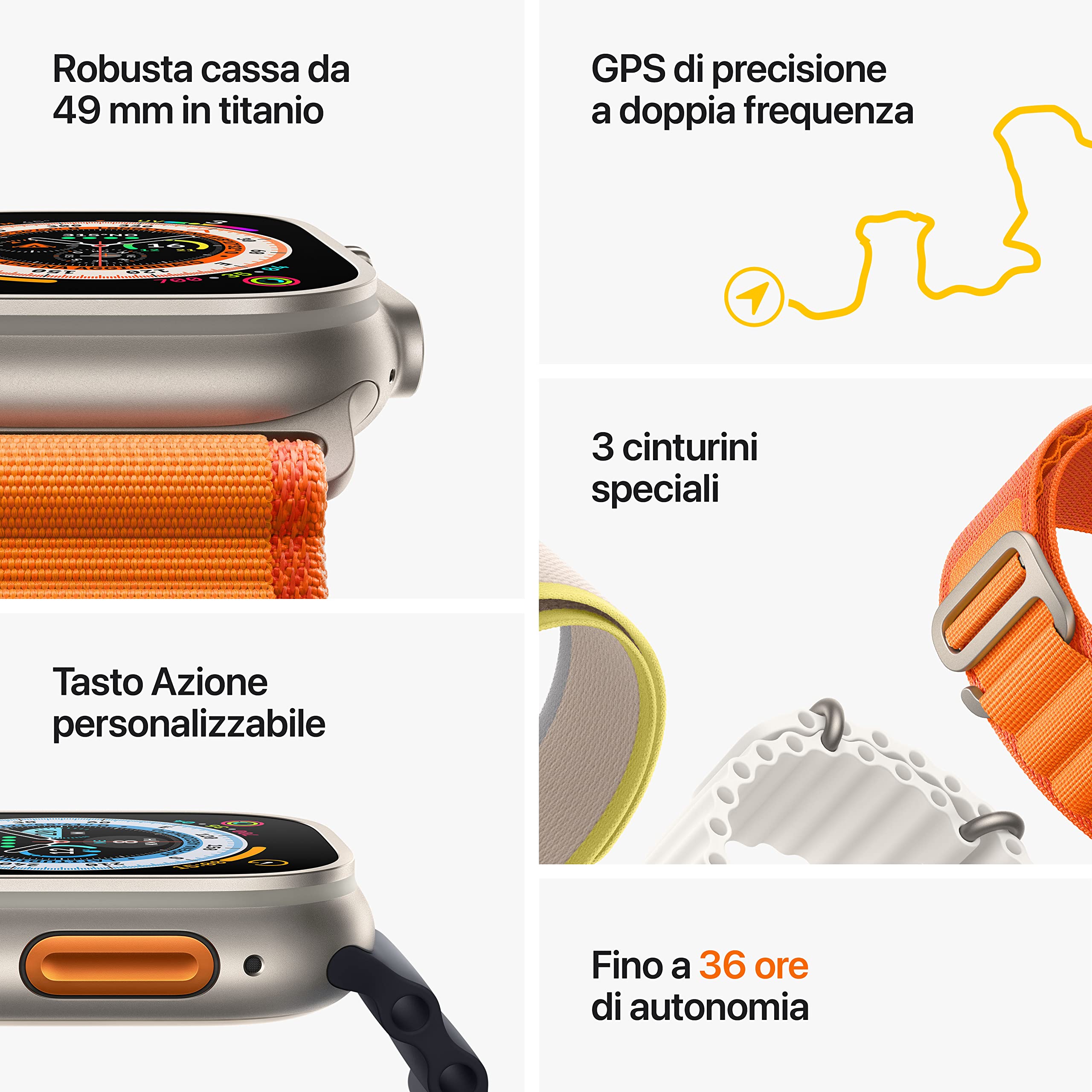 Apple Watch Ultra 49mm Smartwatch Titanio Alpine Loop