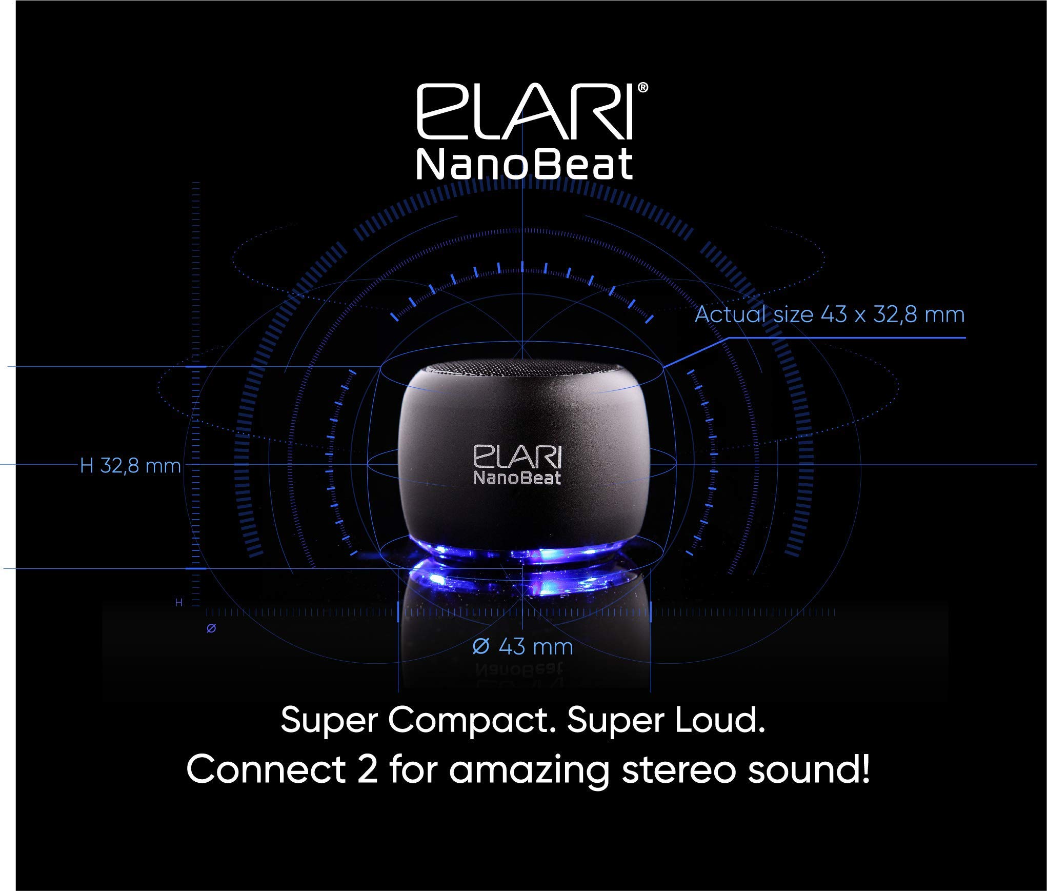 Elari NanoBeat speaker bluetooth 3W rosa tascabile
