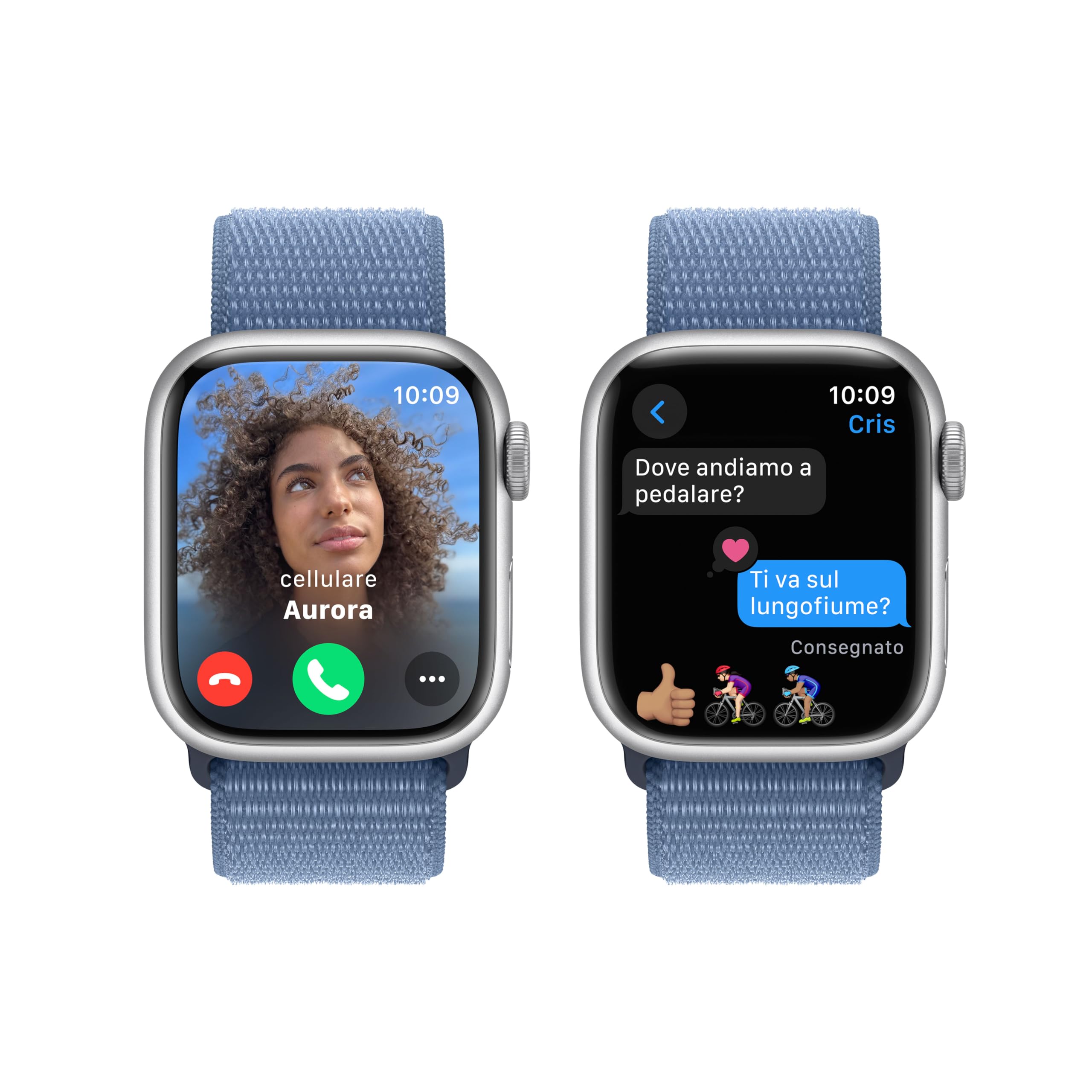Apple Watch Series 9 GPS 41 mm smartwatch argento
