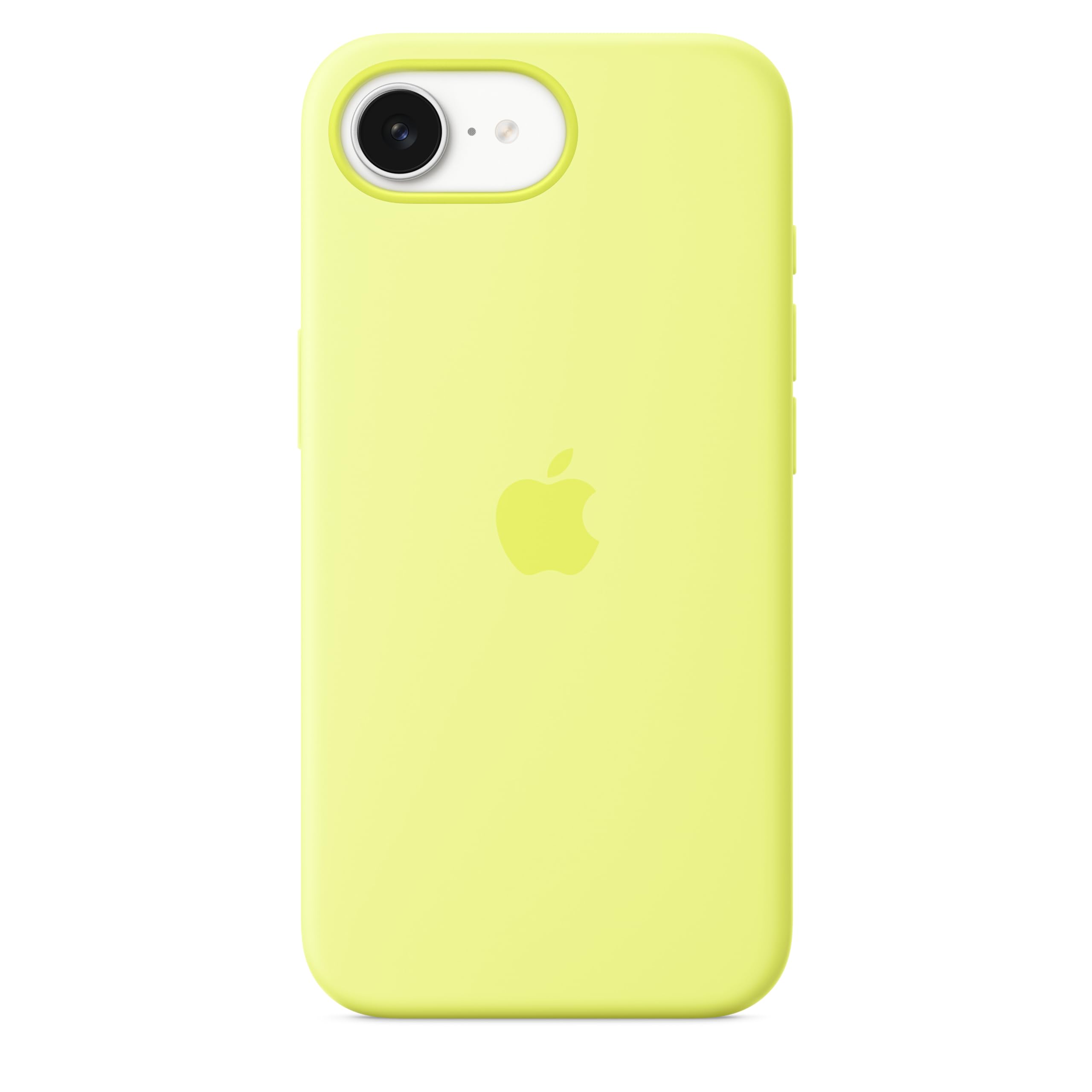 Apple iPhone 16e Custodia Silicone Bianco microfibra