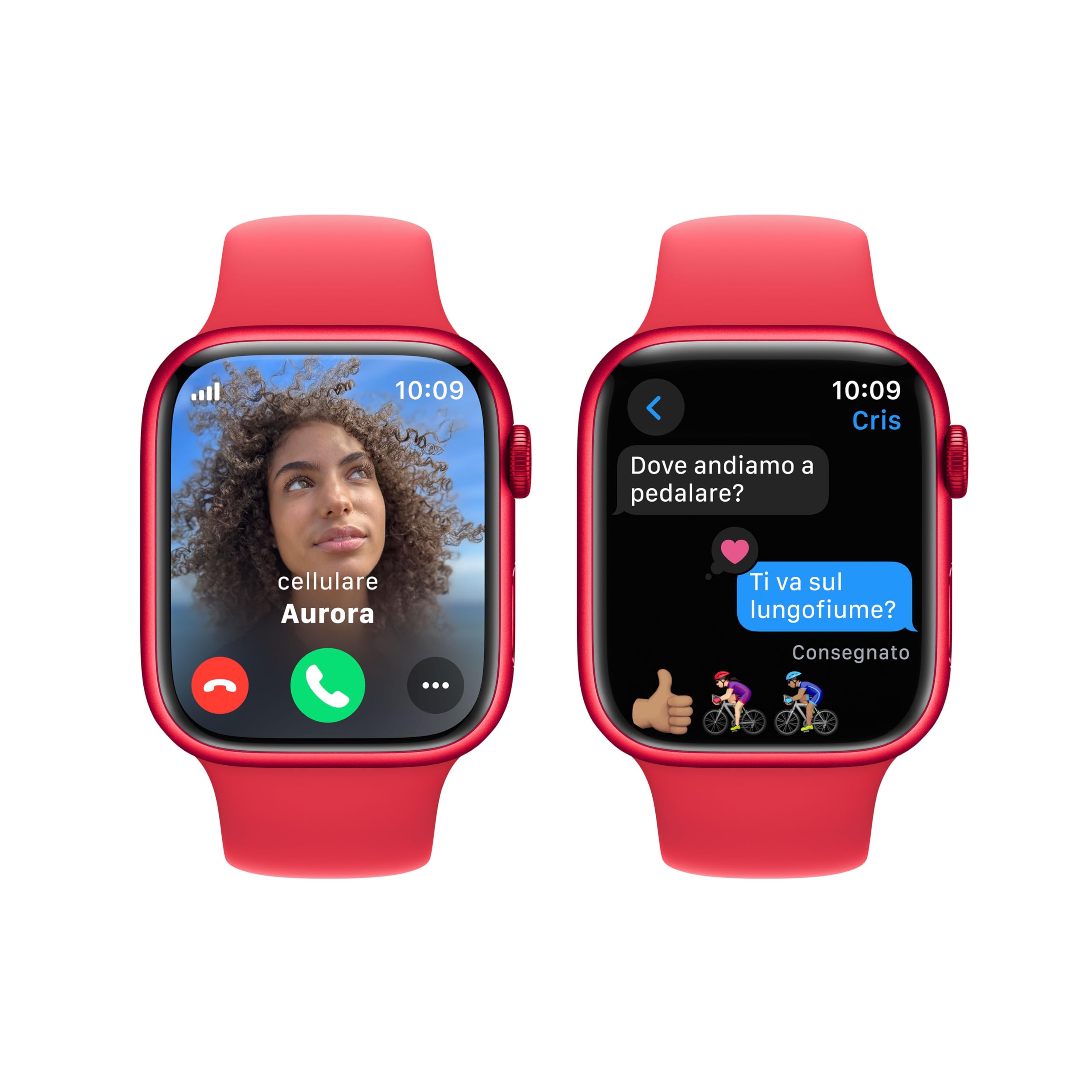 Apple Watch Series 9 GPS + Cellular 45mm smartwatch RED ossigeno sangue