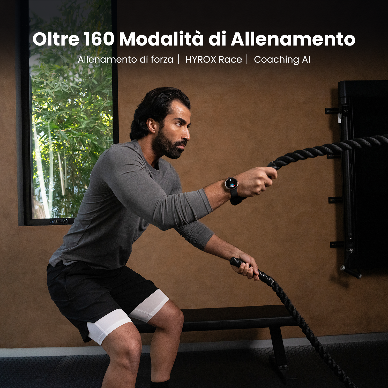Amazfit Active 2 Premium smartwatch pelle nera NFC