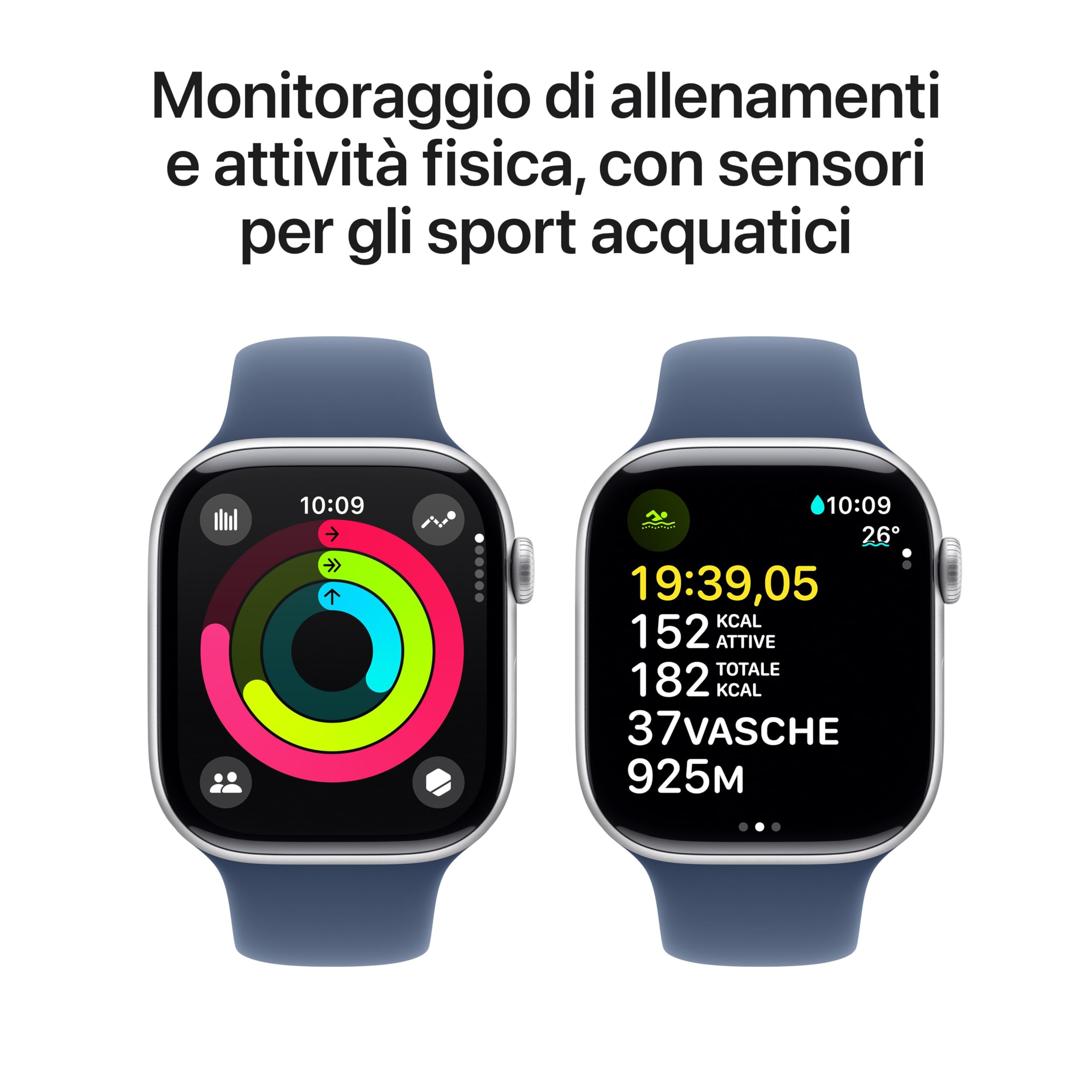 Apple Watch Series 10 46mm smartwatch GPS Cellular denim ECG