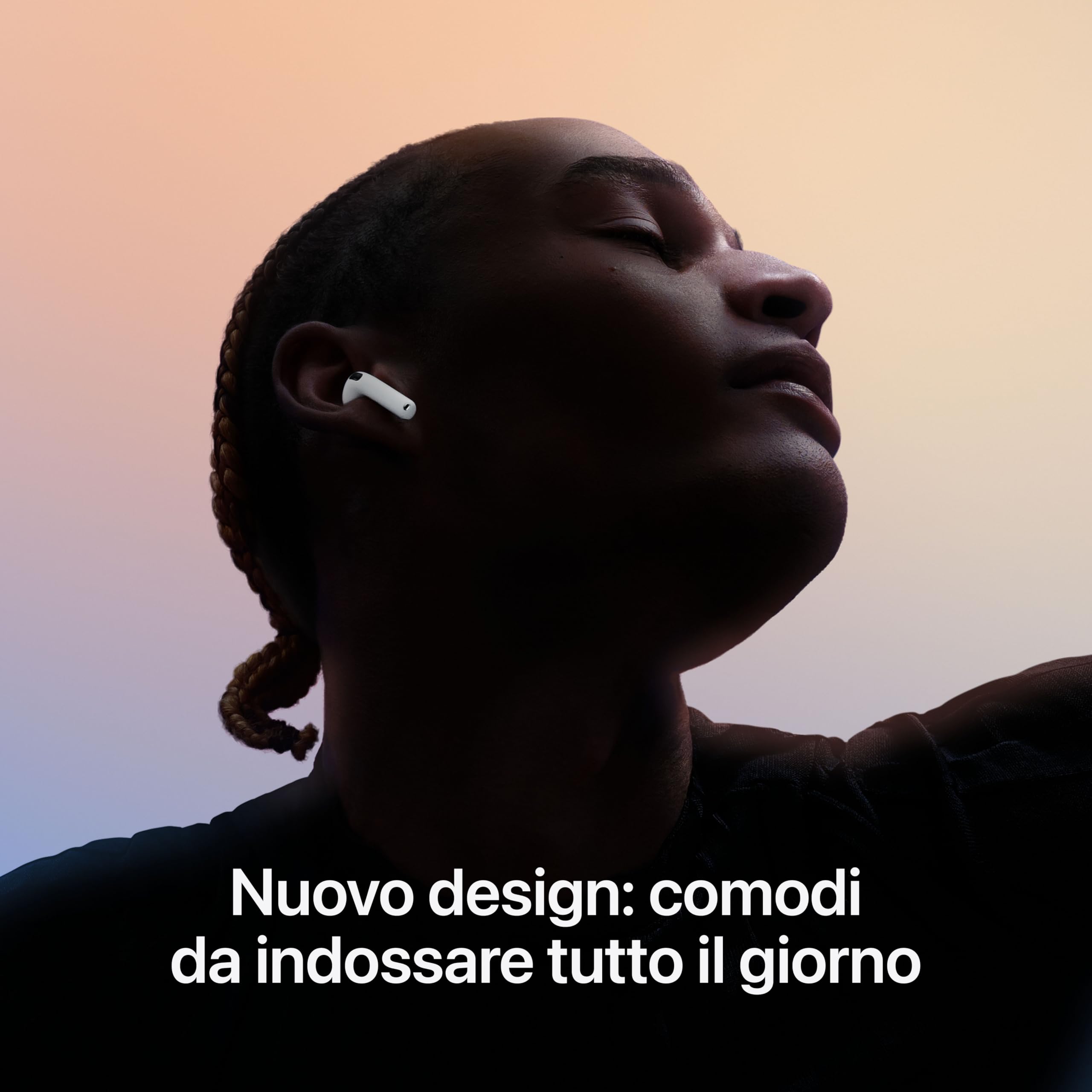 Apple AirPods 4 auricolari wireless senza cancellazione rumore USB-C