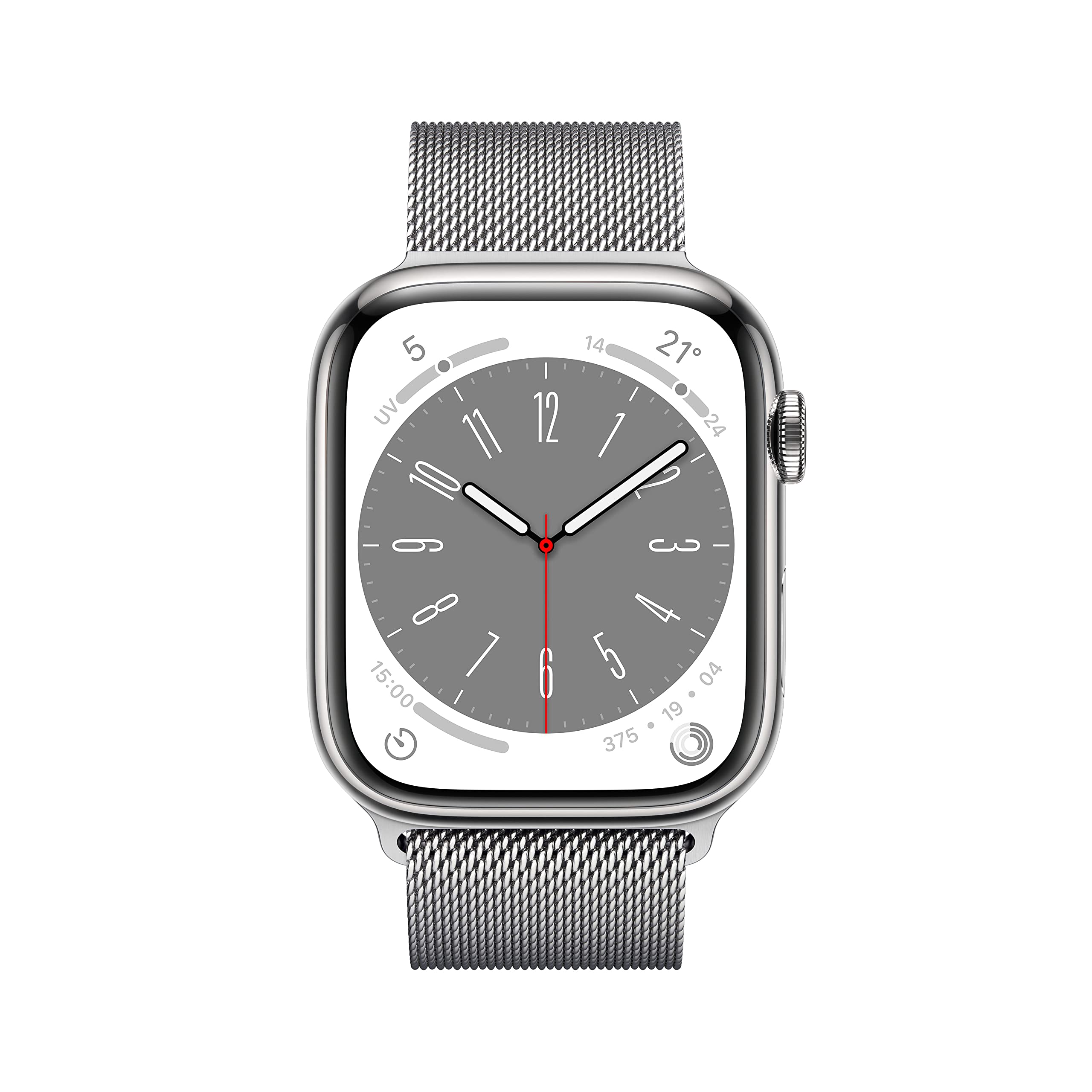 Apple Watch Series 8 45mm GPS Cellular smartwatch argento maglia
