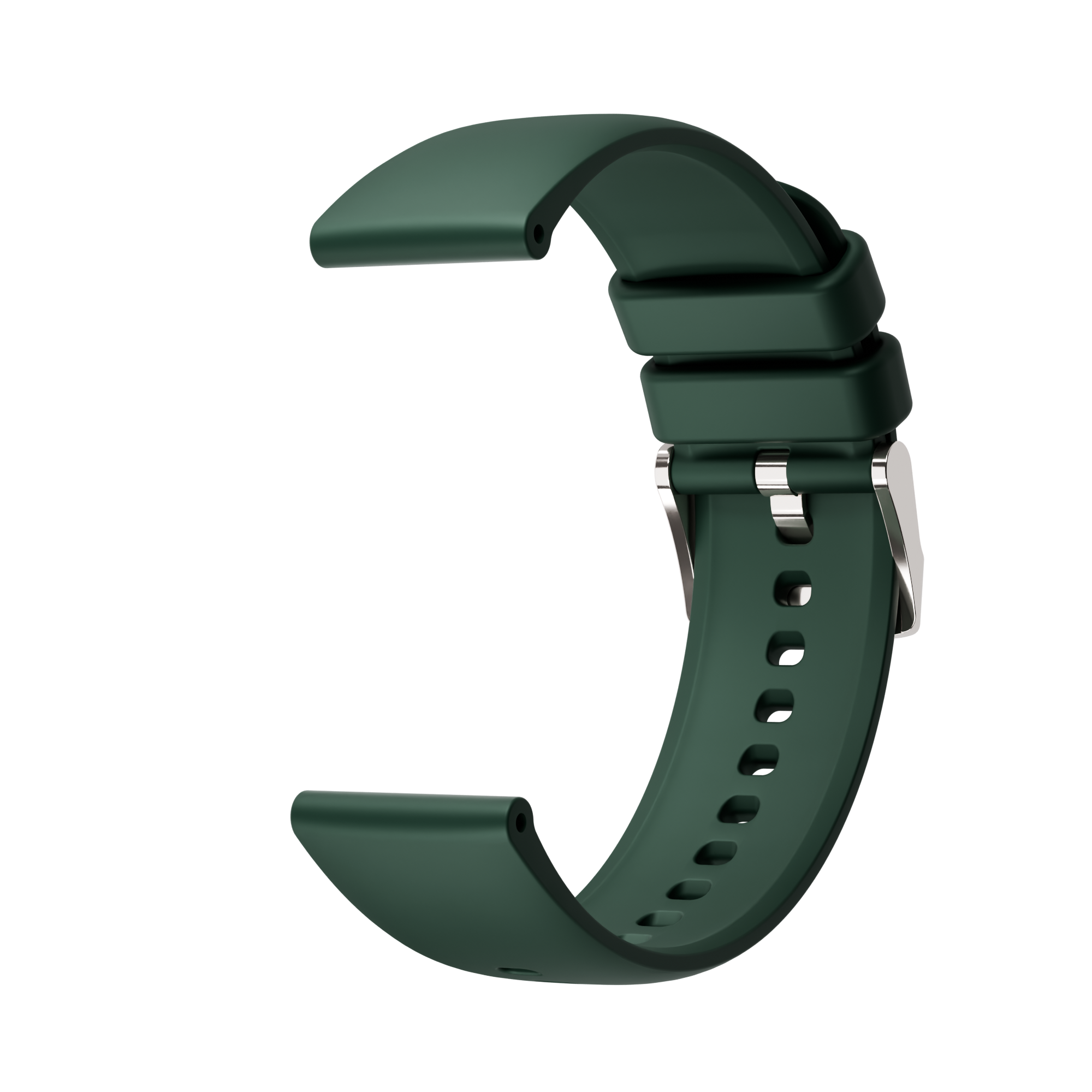 Maoo Cinturino Silicone Smartwatch 20mm Verde Argento