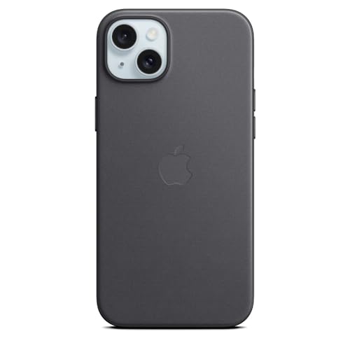 Apple FineWoven custodia iPhone 15 Plus MagSafe nera