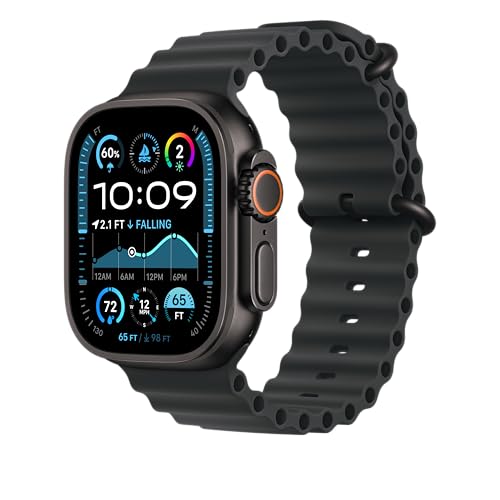Apple Watch Ocean Band 49 mm cinturino nero elastomero