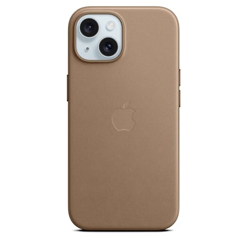 Apple FineWoven custodia iPhone 15 grigio talpa MagSafe