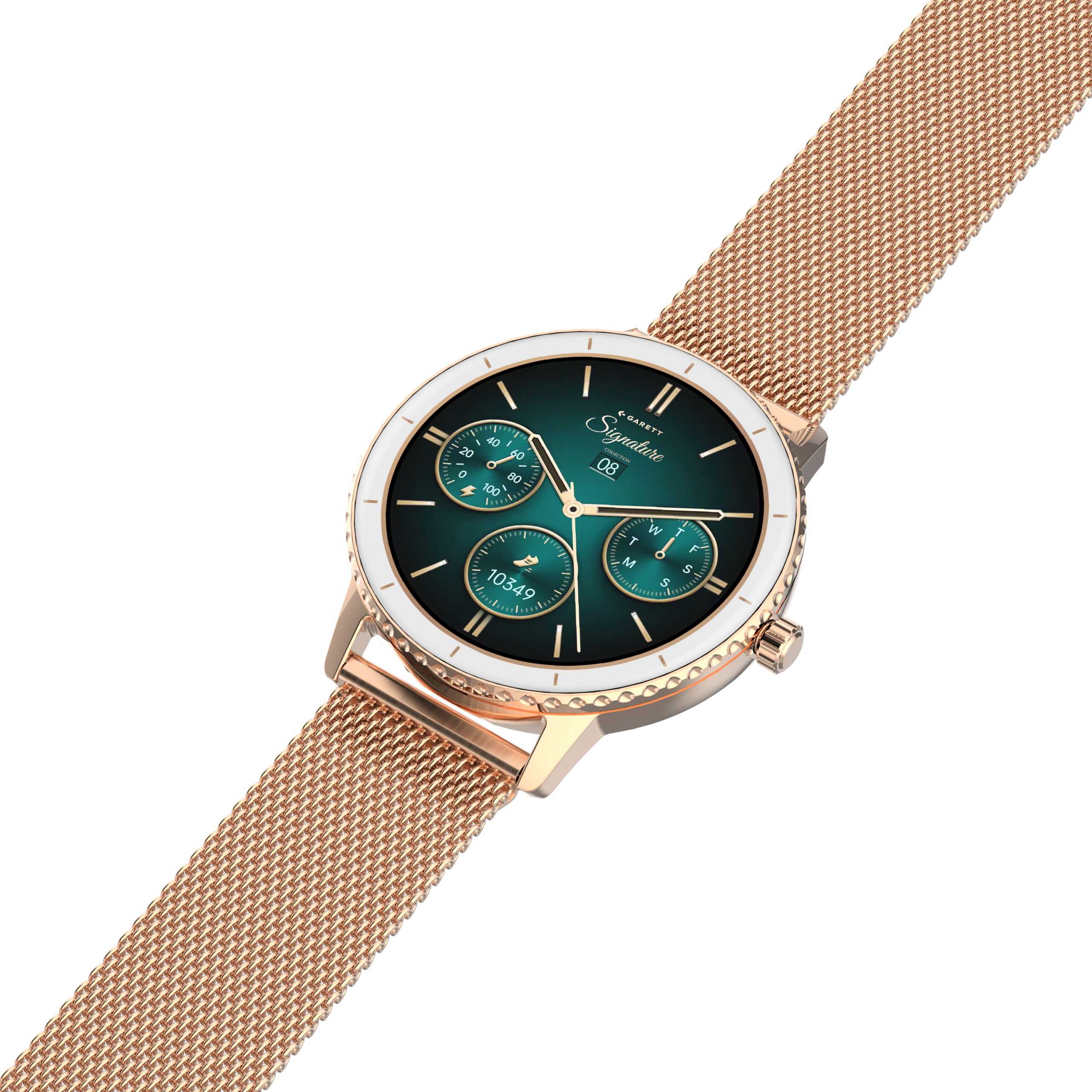 Garett Grace smartwatch oro rosa mesh AMOLED