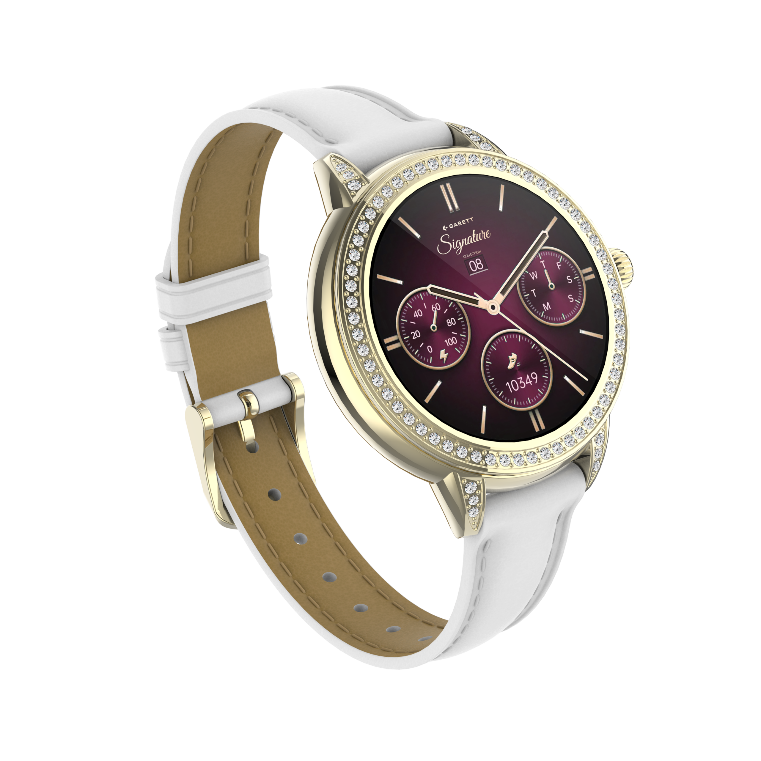 Garett Stella smartwatch oro acciaio AMOLED