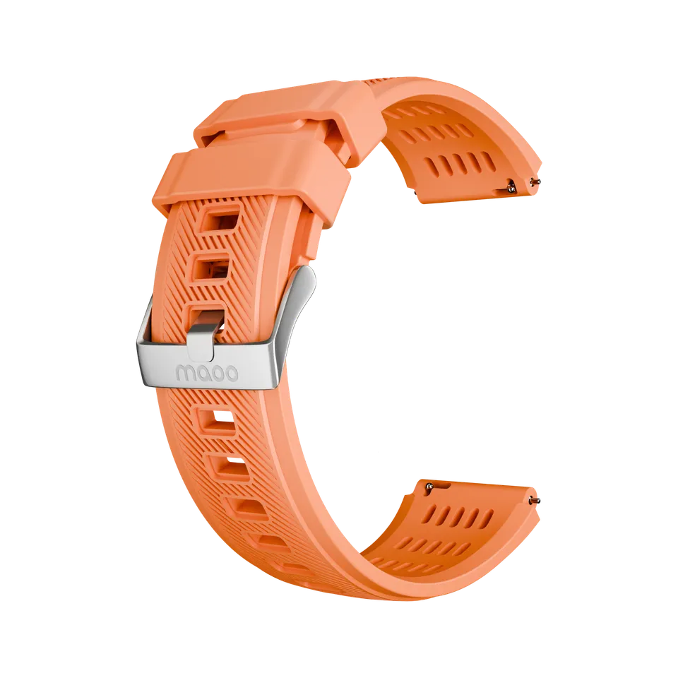 Maoo Silicone cinturino arancione 22 mm sportivo