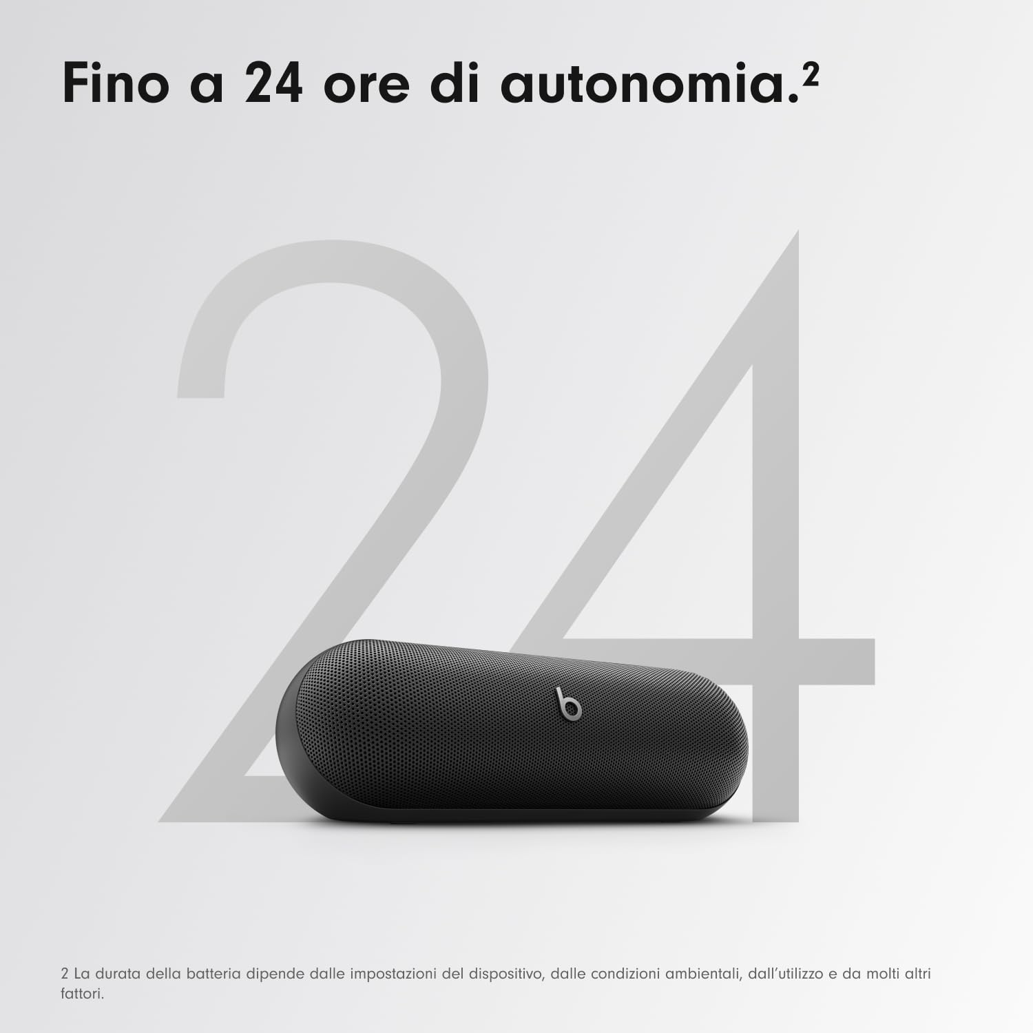 Beats Pill altoparlante bluetooth nero opaco IP67