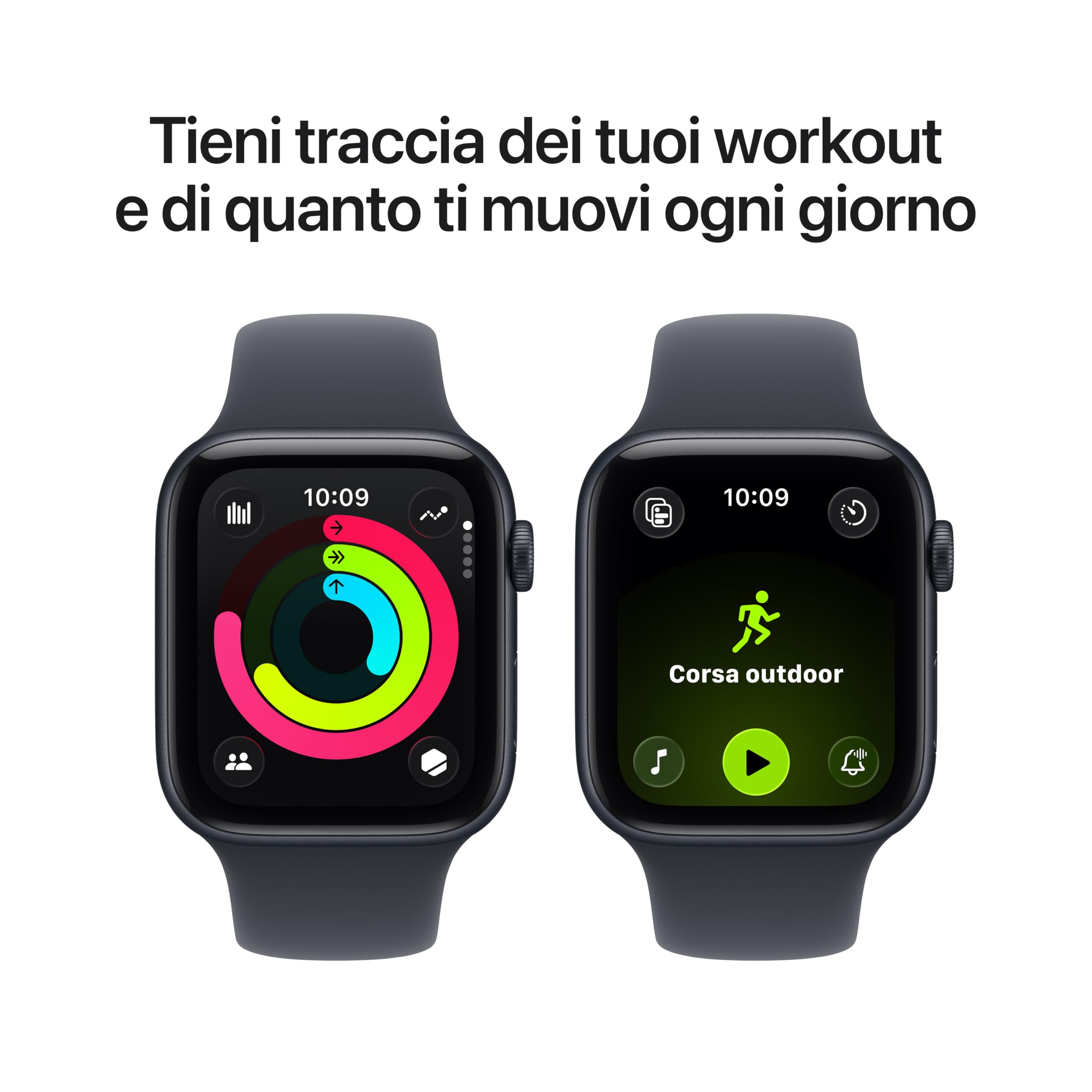 Apple Watch SE 3 44mm smartwatch GPS mezzanotte M/L