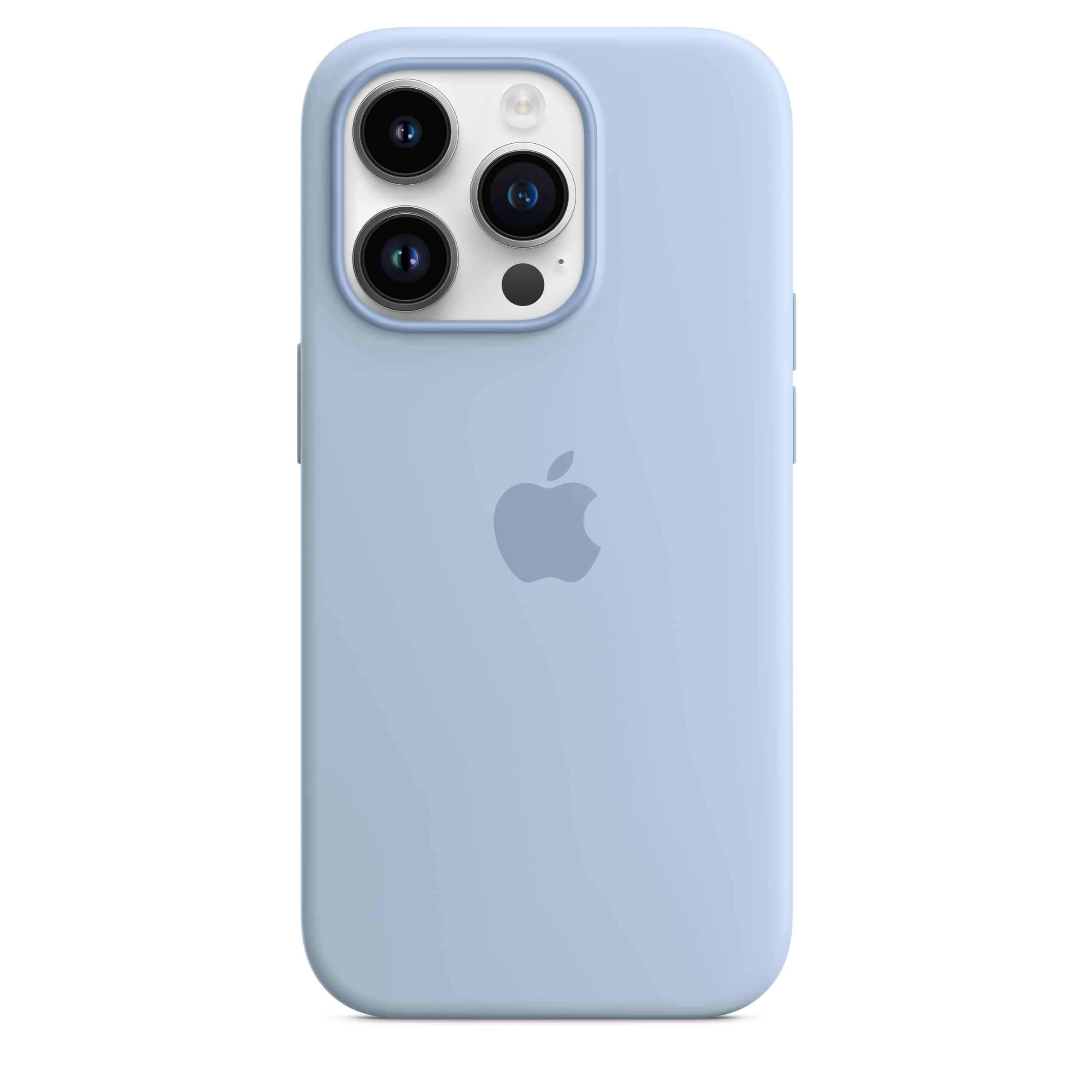 Apple iPhone 14 Pro custodia silicone blu cielo MagSafe