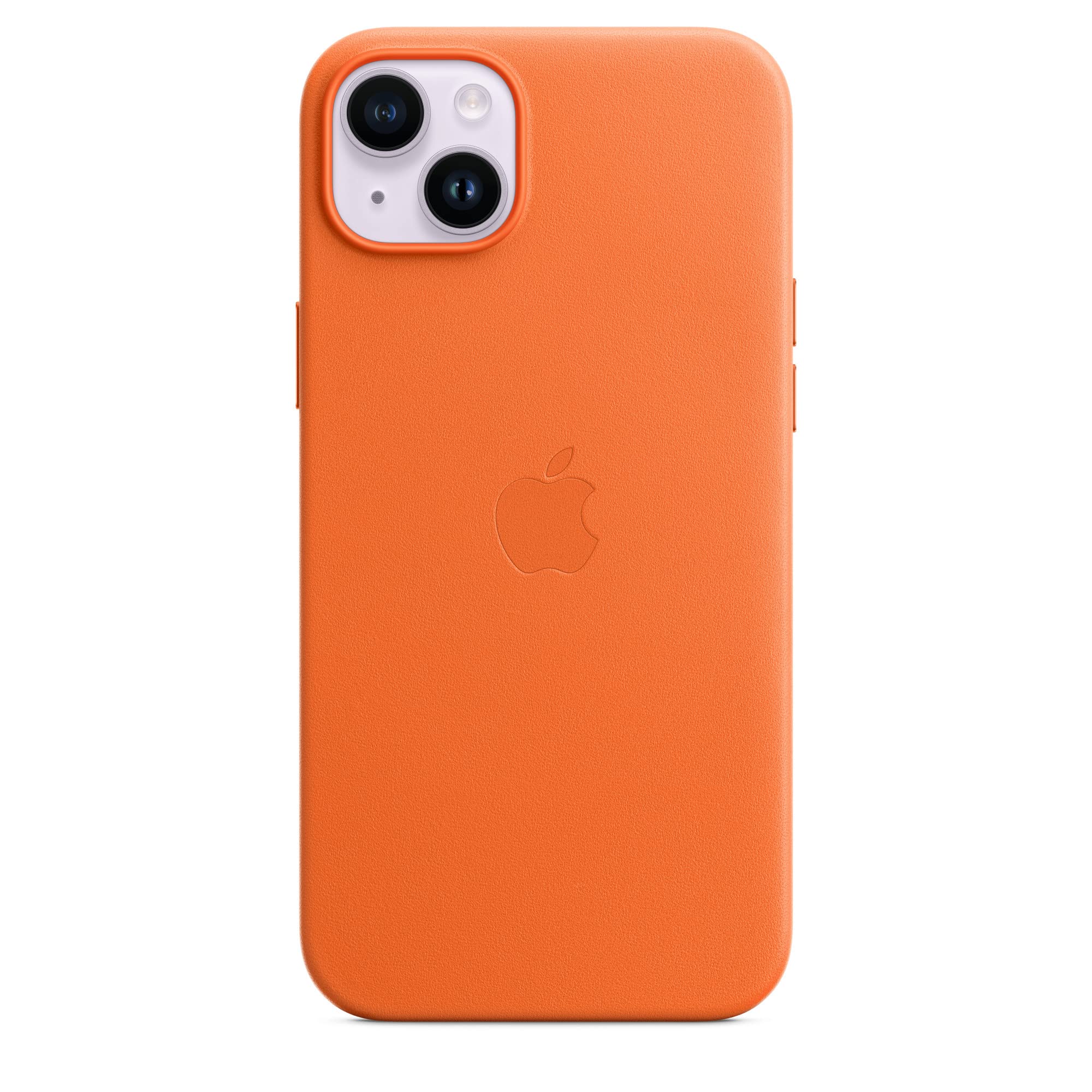 Apple custodia MagSafe pelle iPhone 14 Plus cover arancione