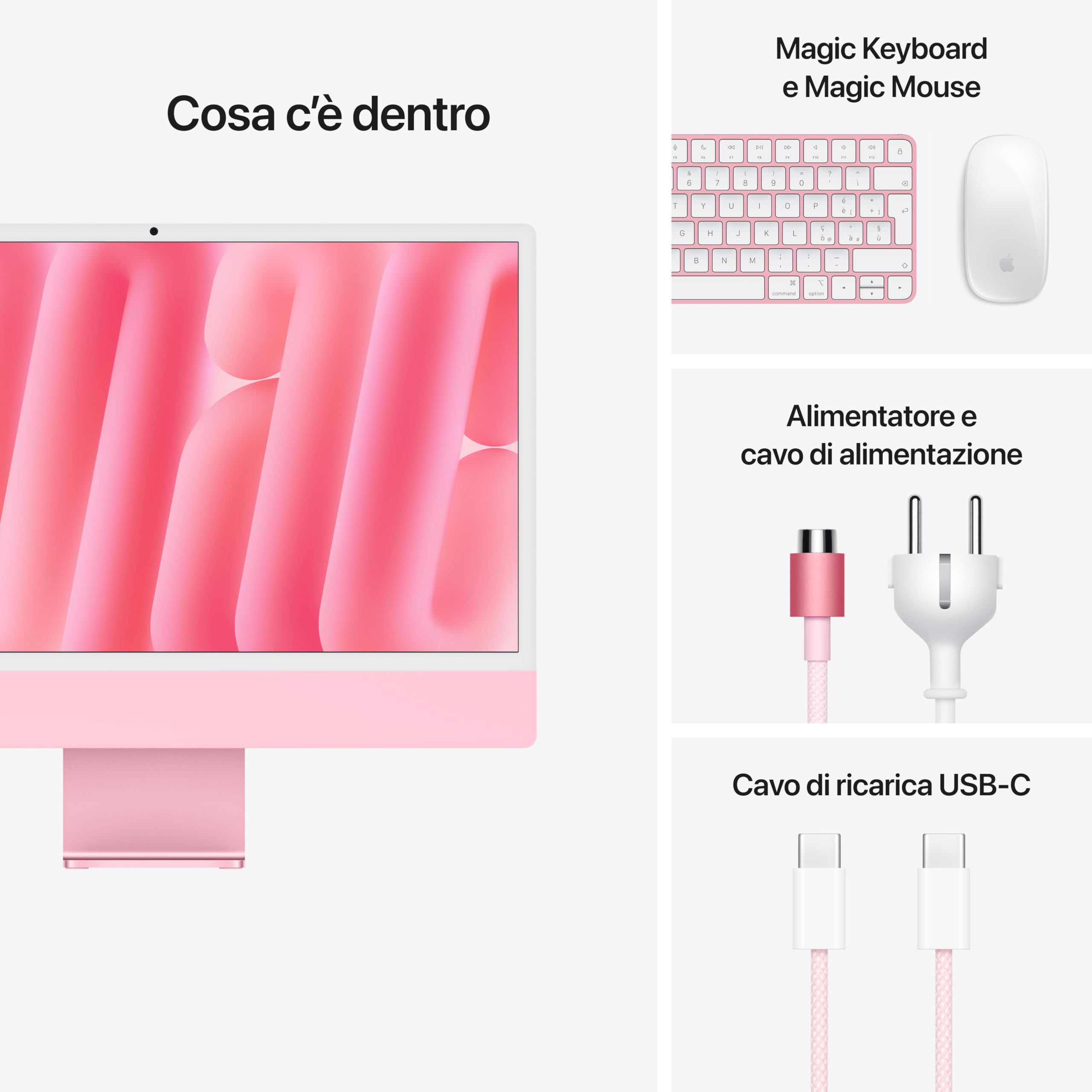 Apple iMac 24 M4 computer all-in-one 16GB 256GB azzurro