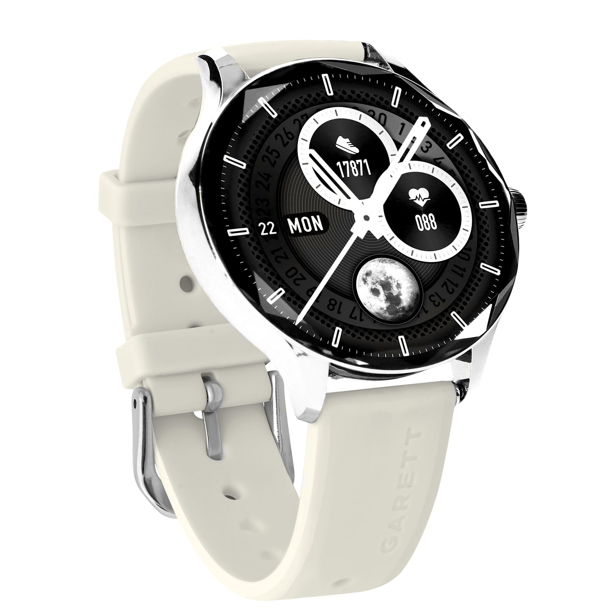 Garett Viva smartwatch AMOLED argento acciaio