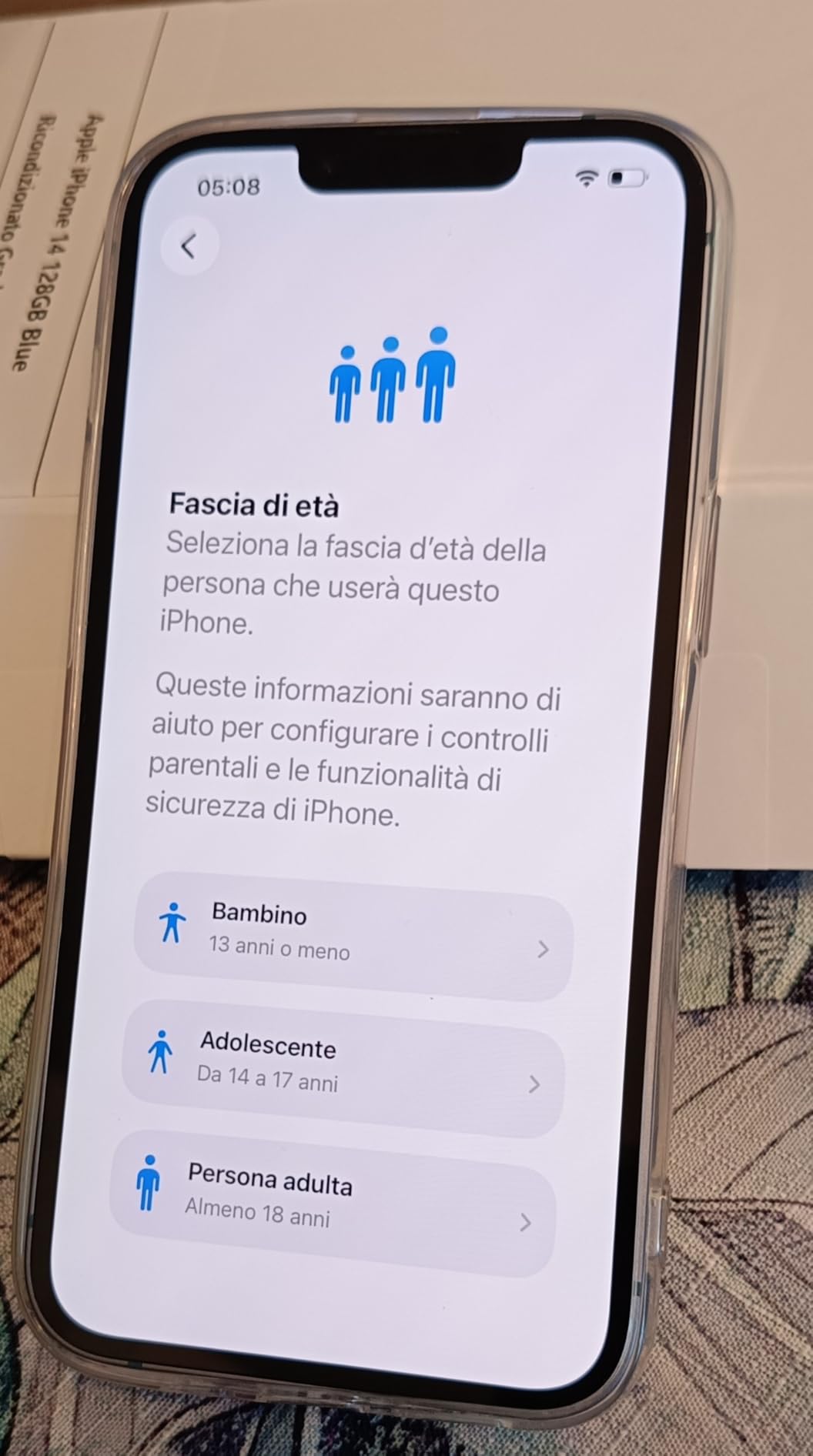 Apple iPhone 14 smartphone 128GB blu ricondizionato