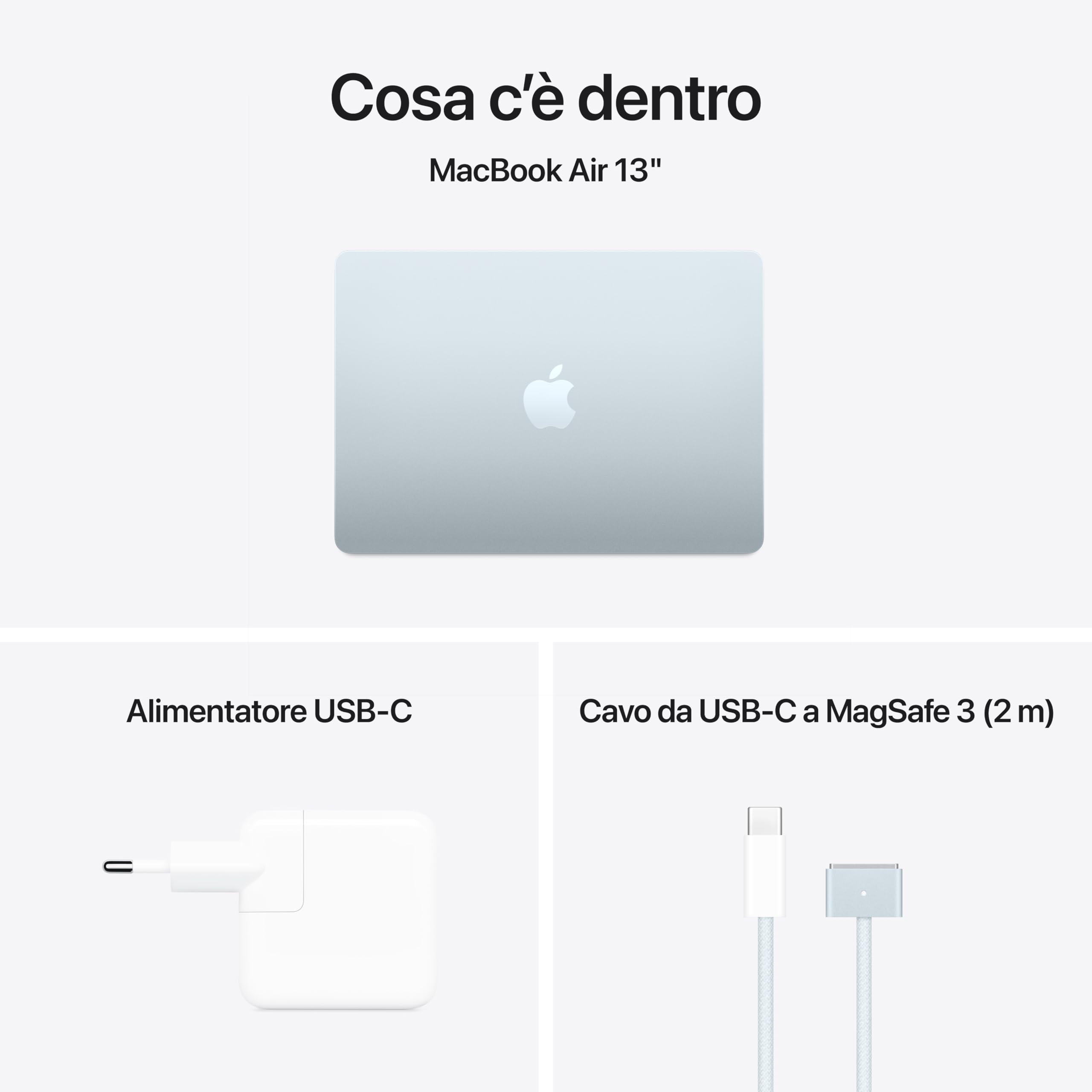 Apple MacBook Air M4 2025 portatile 13,6" 256GB Celeste