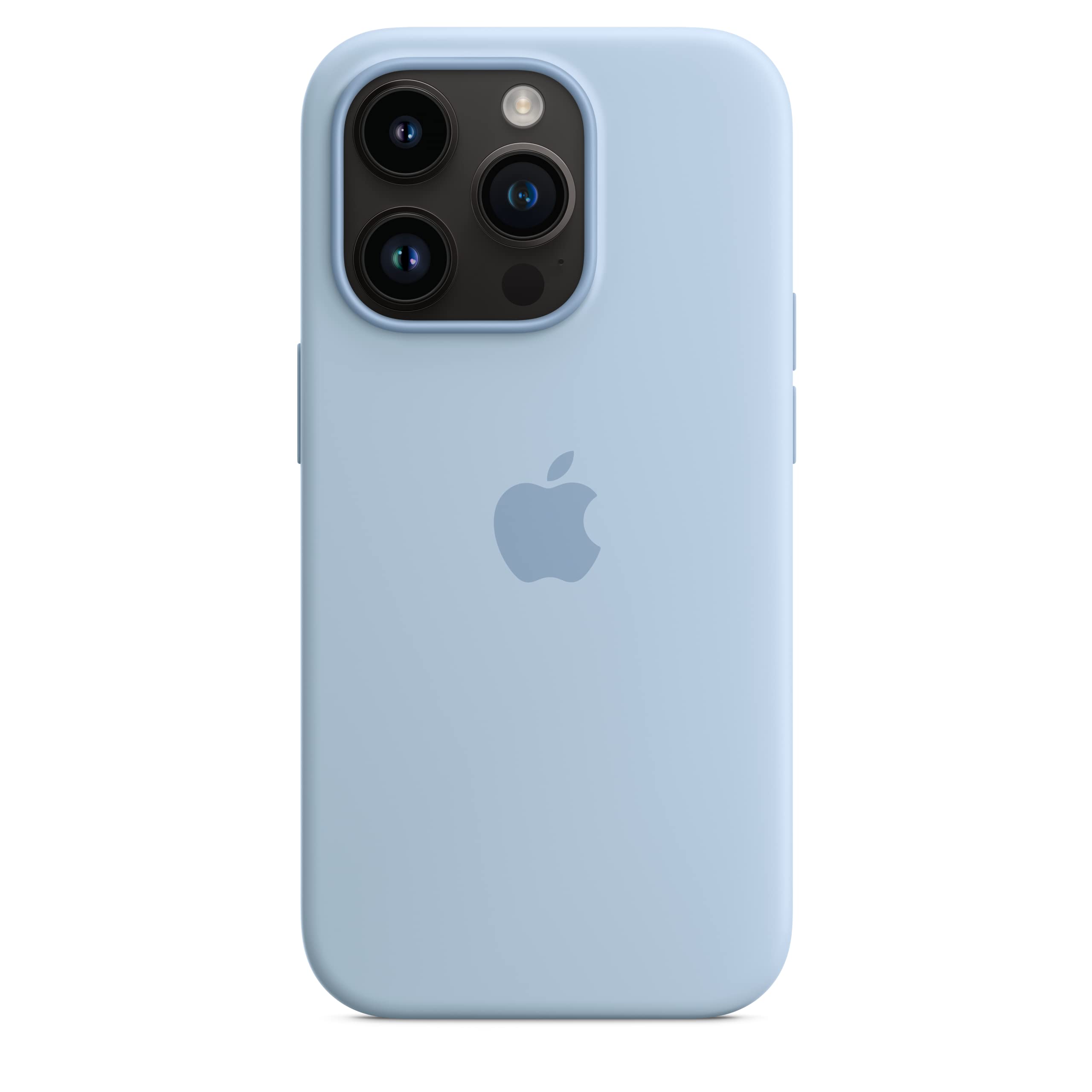 Apple iPhone 14 Pro custodia silicone blu cielo MagSafe