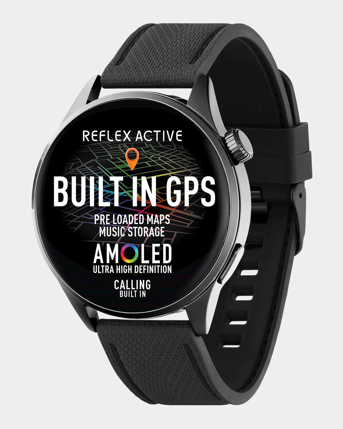 Reflex Active Venture R 400 Pro smartwatch GPS AMOLED silicone