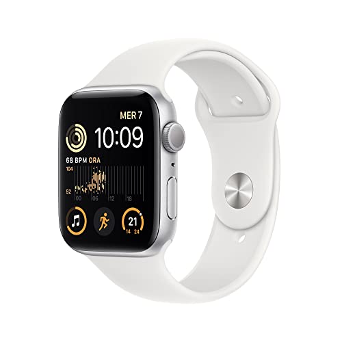 Apple Watch SE 2ª gen GPS 44mm smartwatch argento bianco