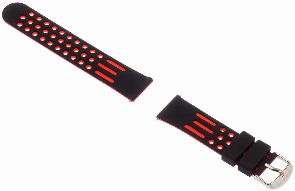 Garett Sport 22 cinturino silicone nero rosso 22 mm