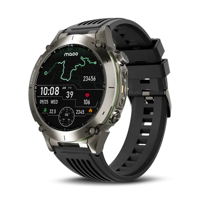Maoo Forge GPS Smartwatch Gun Metal AMOLED