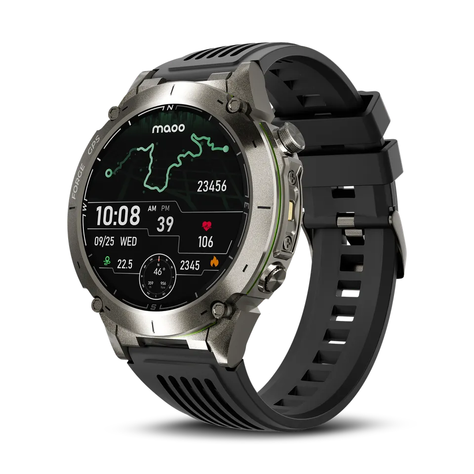 Maoo Forge GPS Smartwatch Gun Metal AMOLED