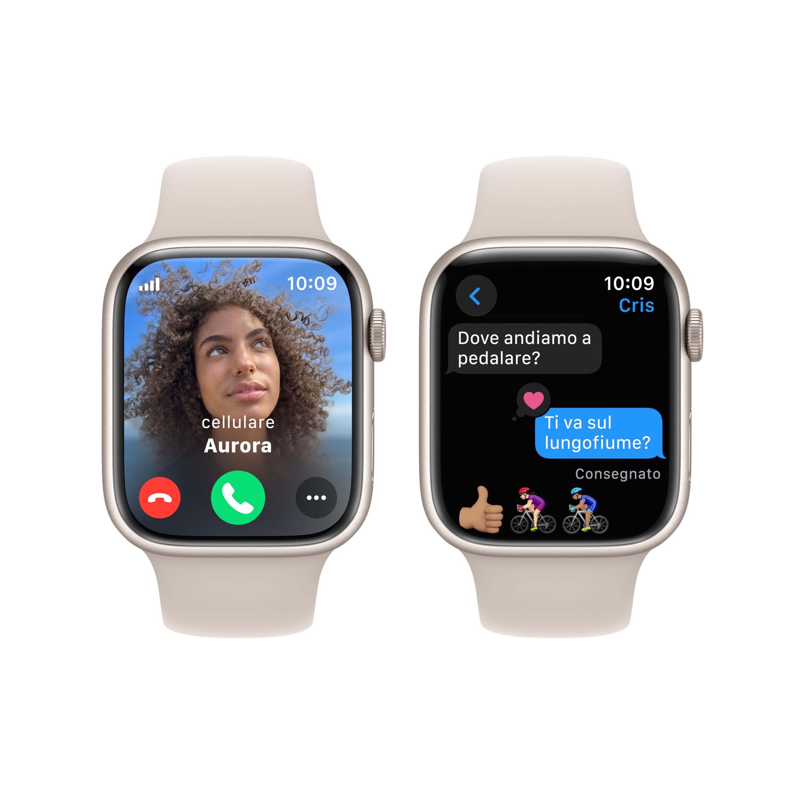 Apple Watch Series 9 45mm smartwatch GPS+Cellular galassia S/M