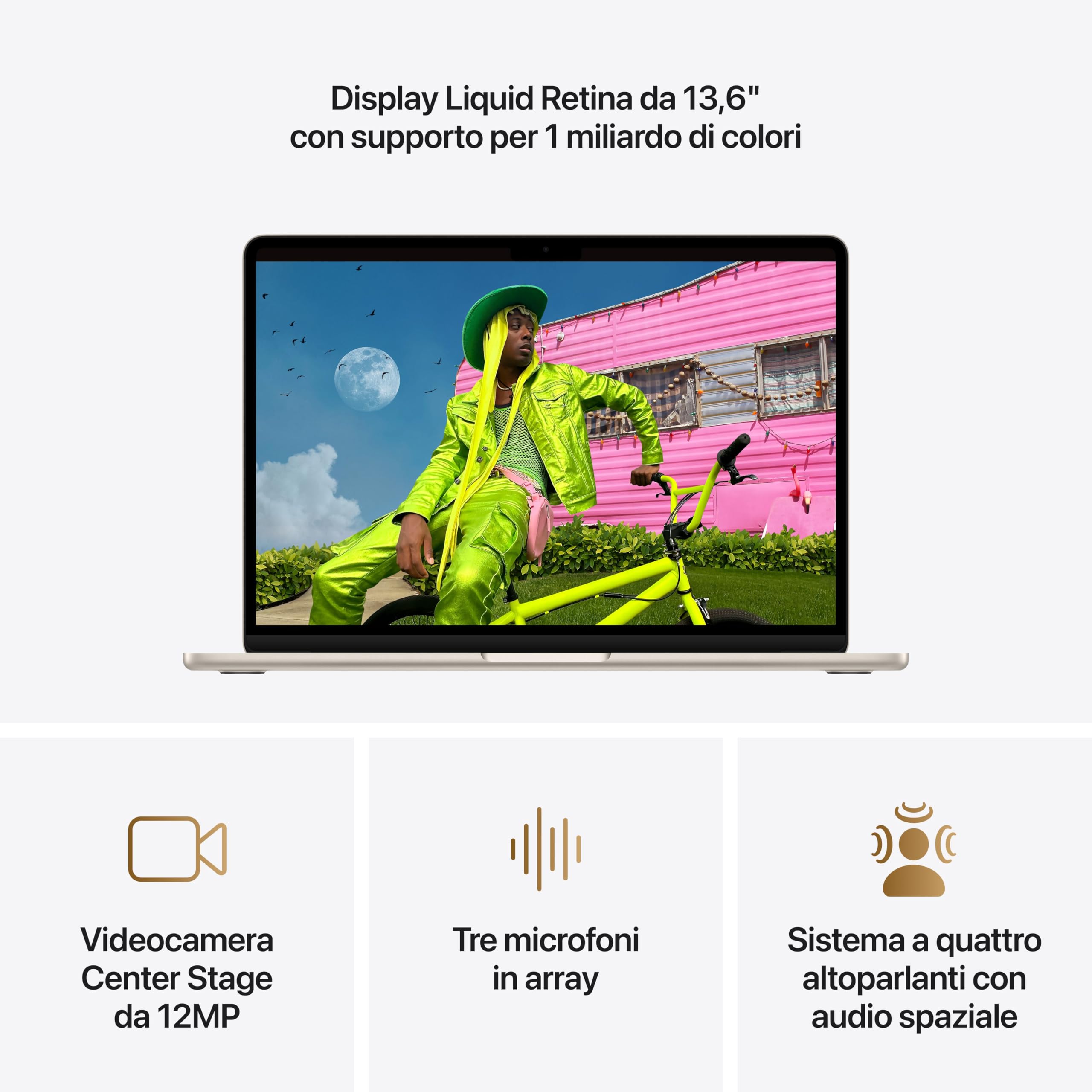 Apple MacBook Air 13 M5 notebook 16GB 512GB galassia